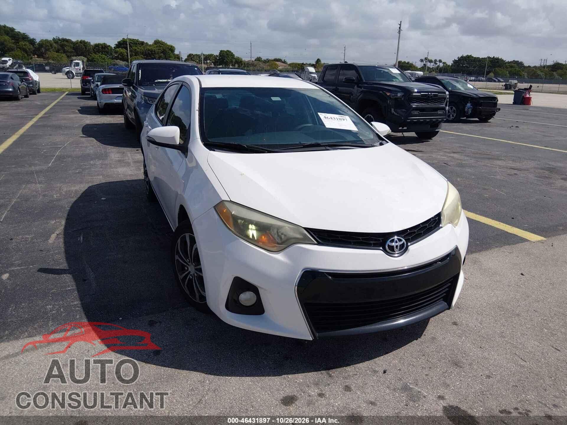 TOYOTA COROLLA 2014 - 5YFBURHEXEP176245