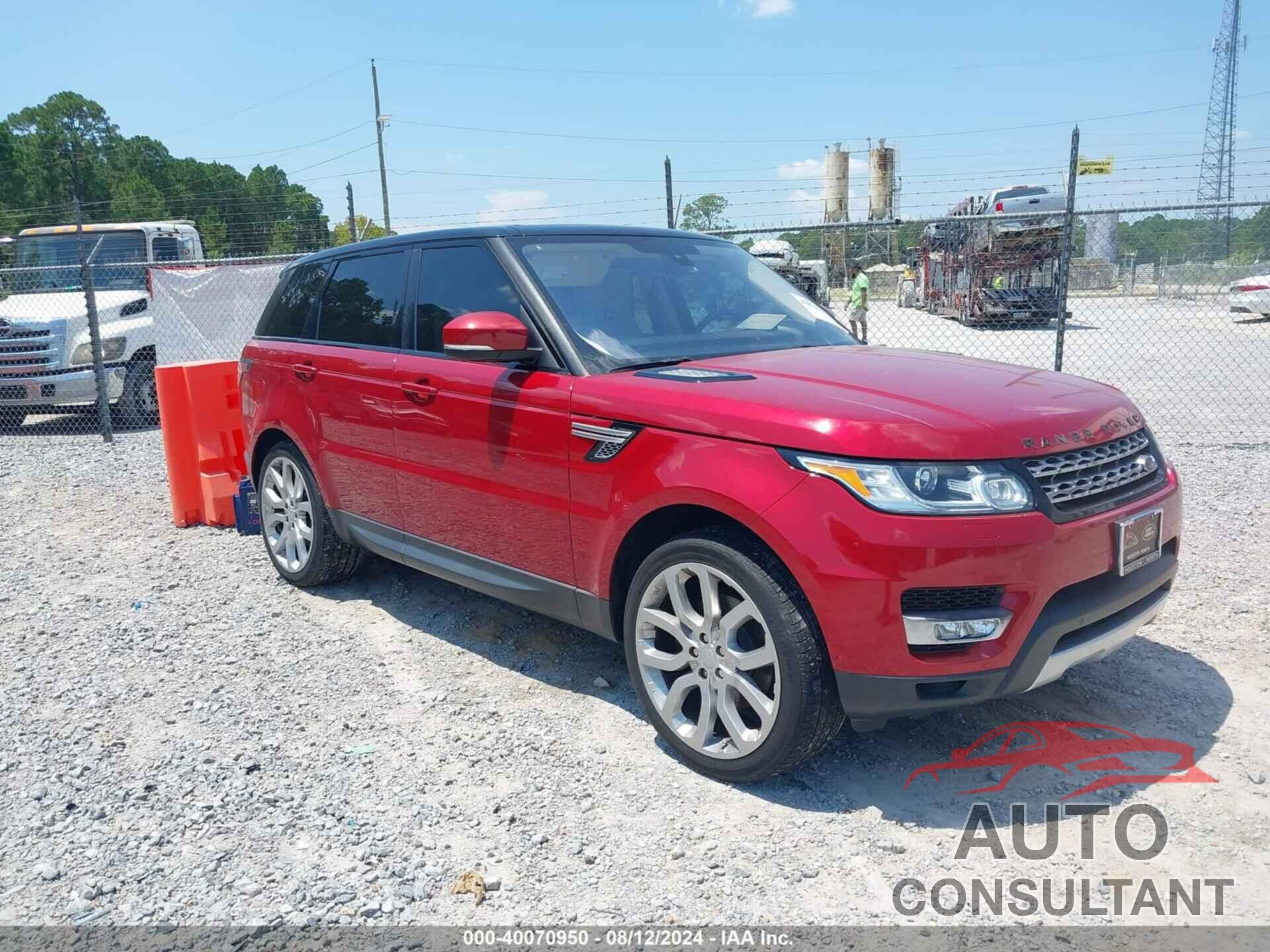 LAND ROVER RANGE ROVER SPORT 2016 - SALWR2KF5GA648377