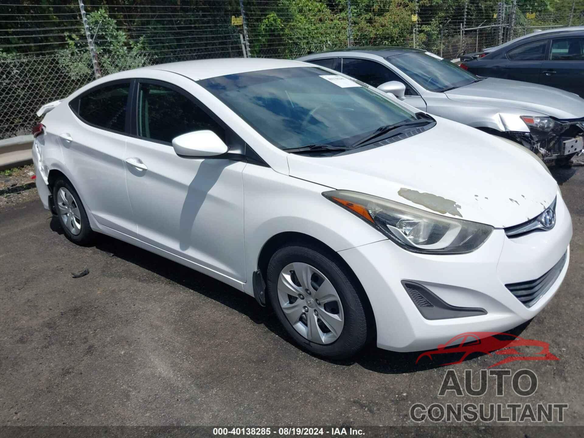 HYUNDAI ELANTRA 2016 - 5NPDH4AE2GH779569