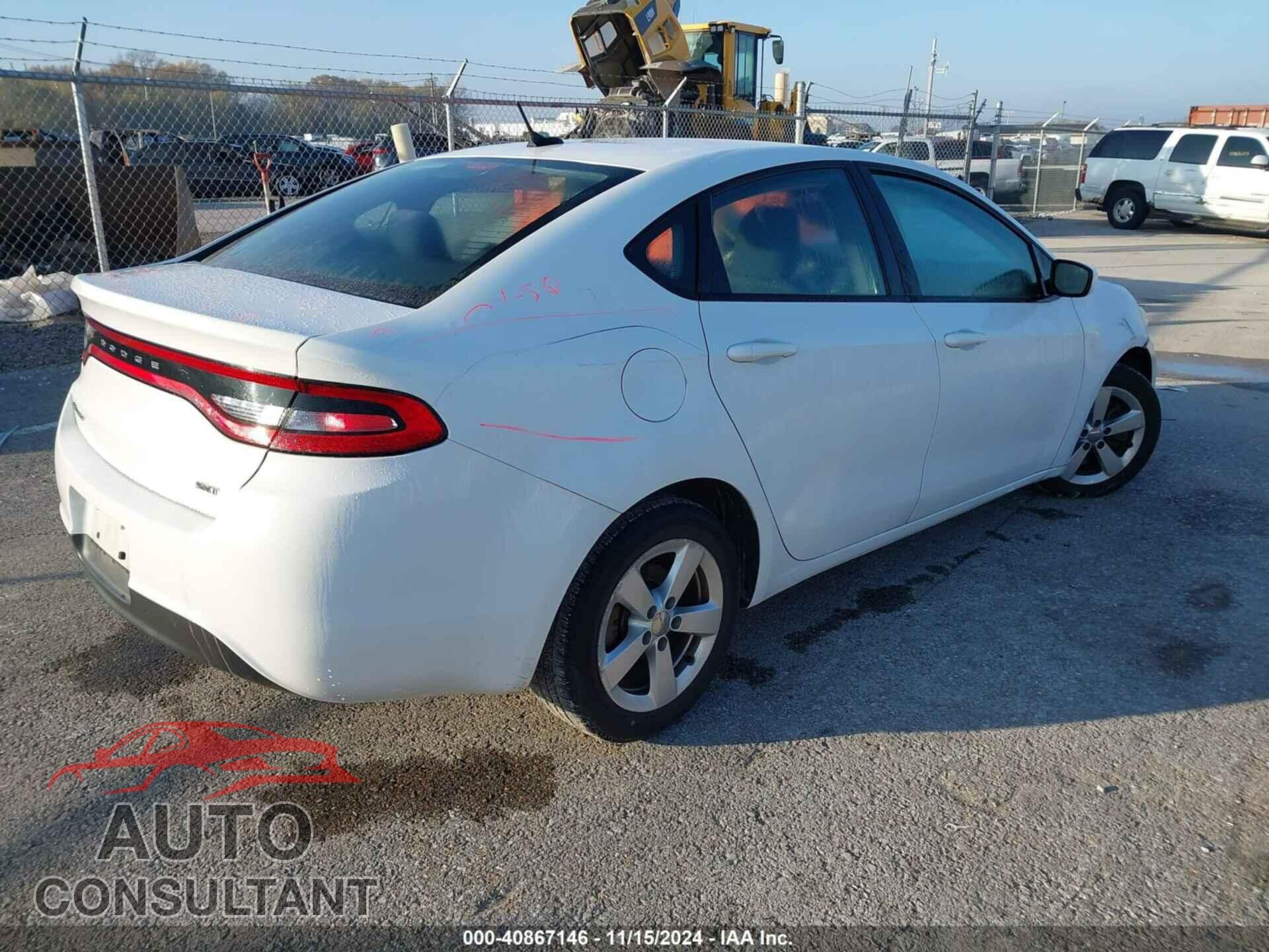 DODGE DART 2015 - 1C3CDFBB9FD159236