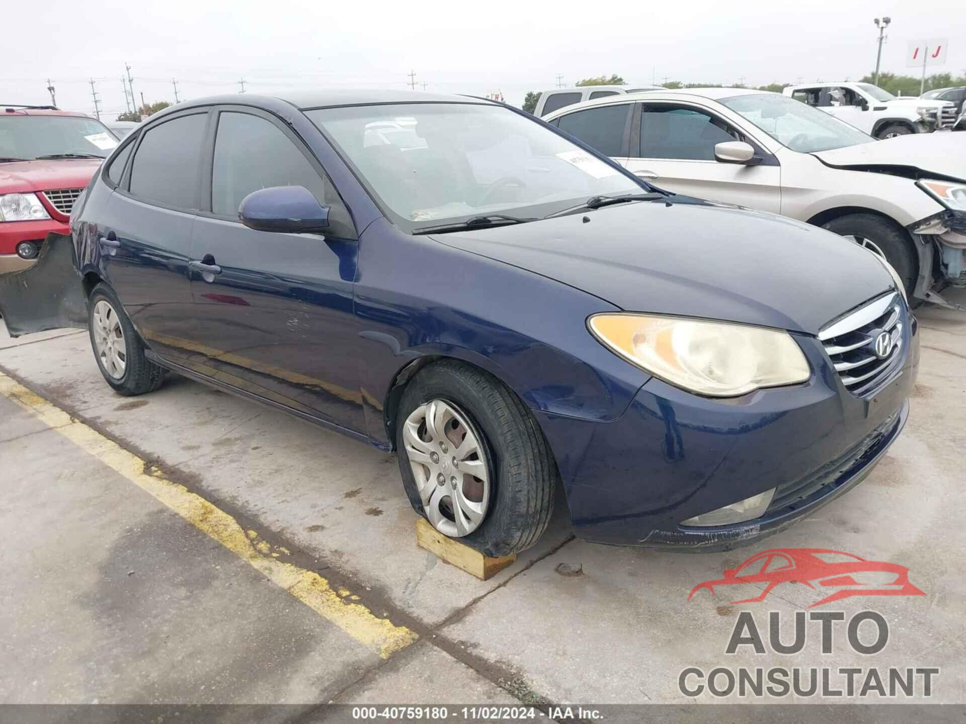 HYUNDAI ELANTRA 2010 - KMHDU4AD3AU191661