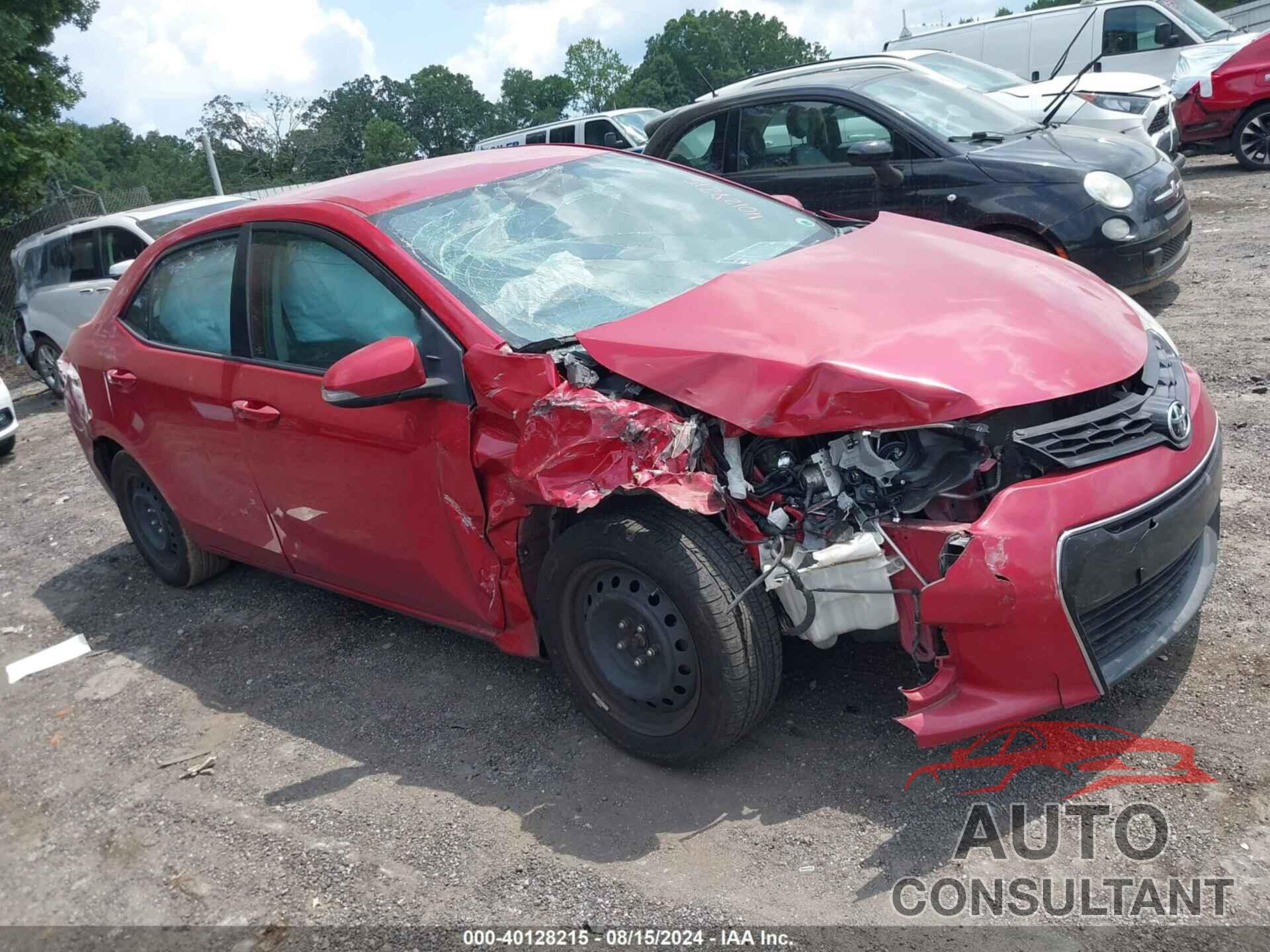 TOYOTA COROLLA 2016 - 2T1BURHE4GC576045