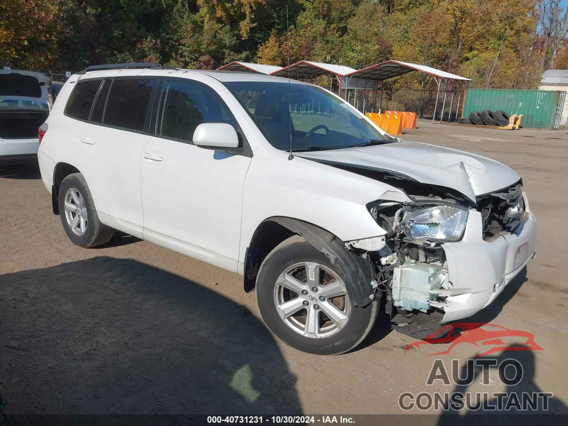 TOYOTA HIGHLANDER 2010 - 5TDBK3EH6AS027561