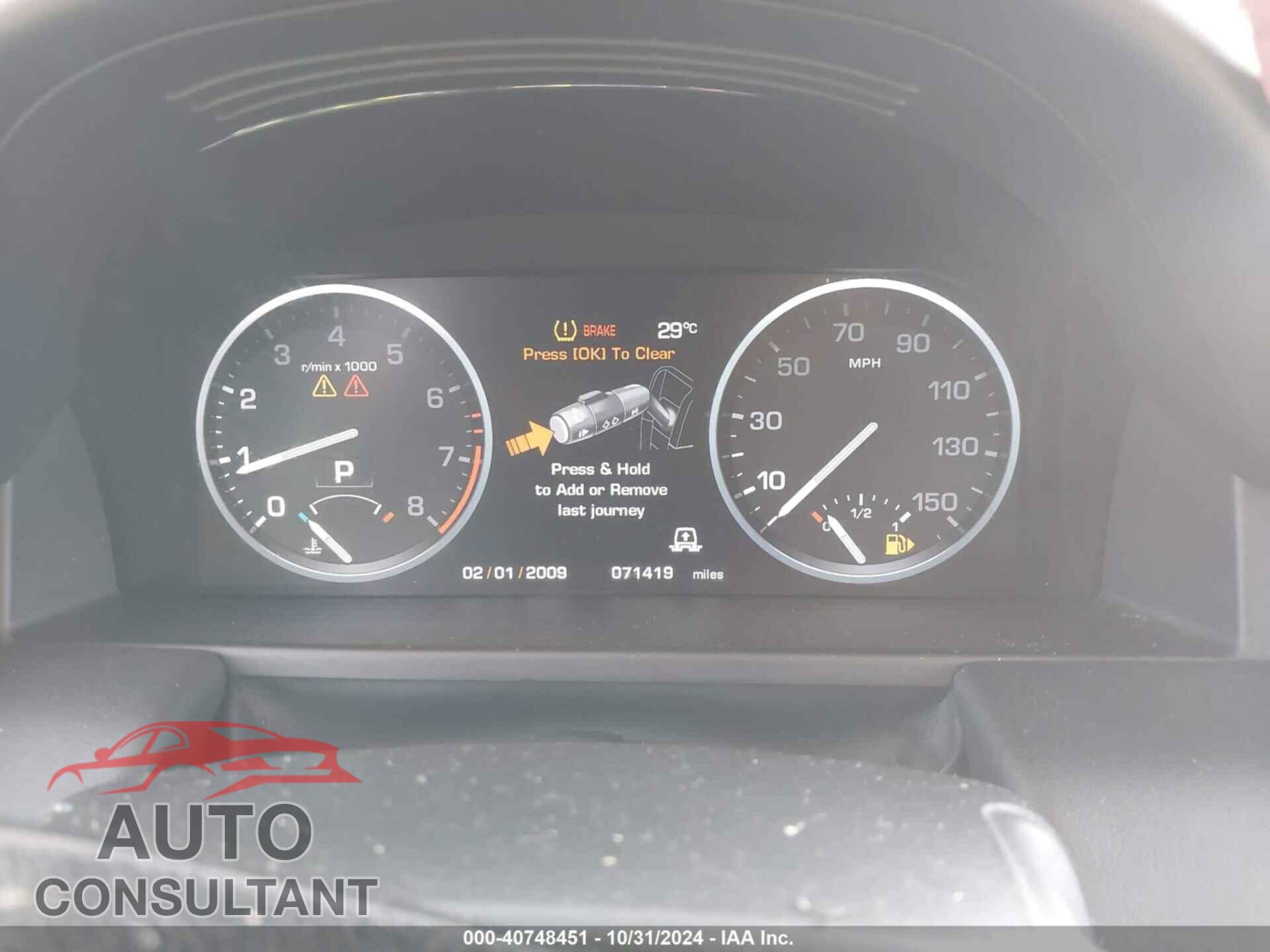 LAND ROVER RANGE ROVER 2011 - SALMF1D40BA358840
