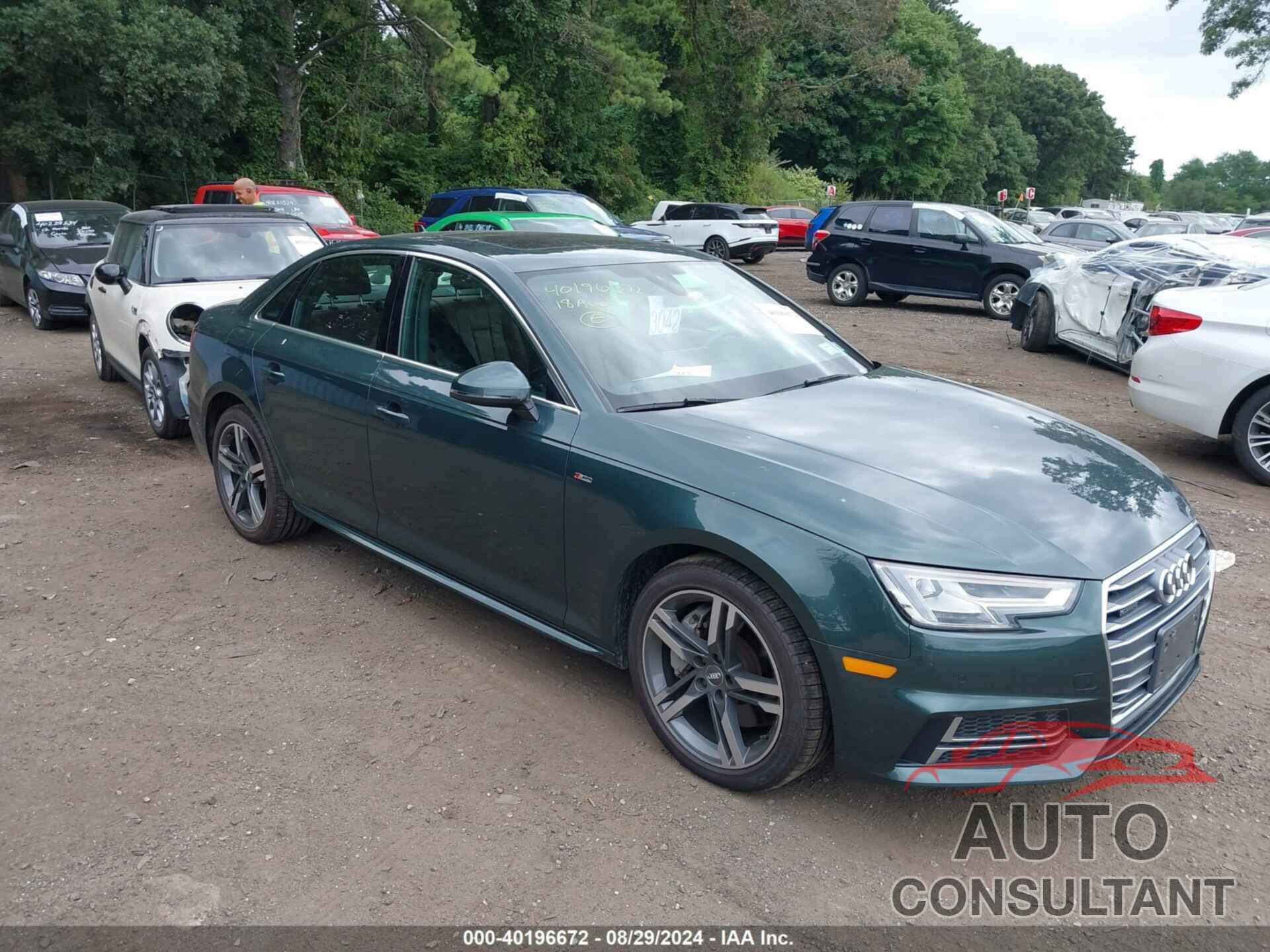 AUDI A4 2018 - WAUENAF41JA051765