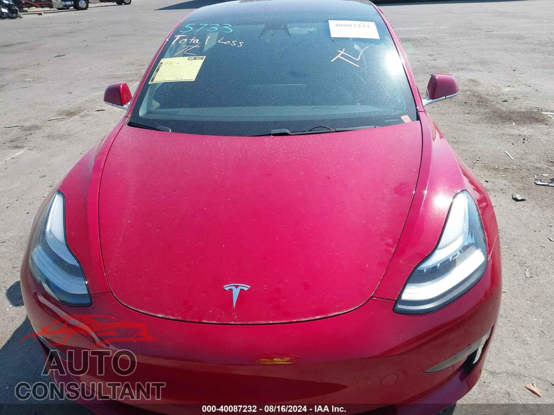 TESLA MODEL 3 2018 - 5YJ3E1EA5JF032452
