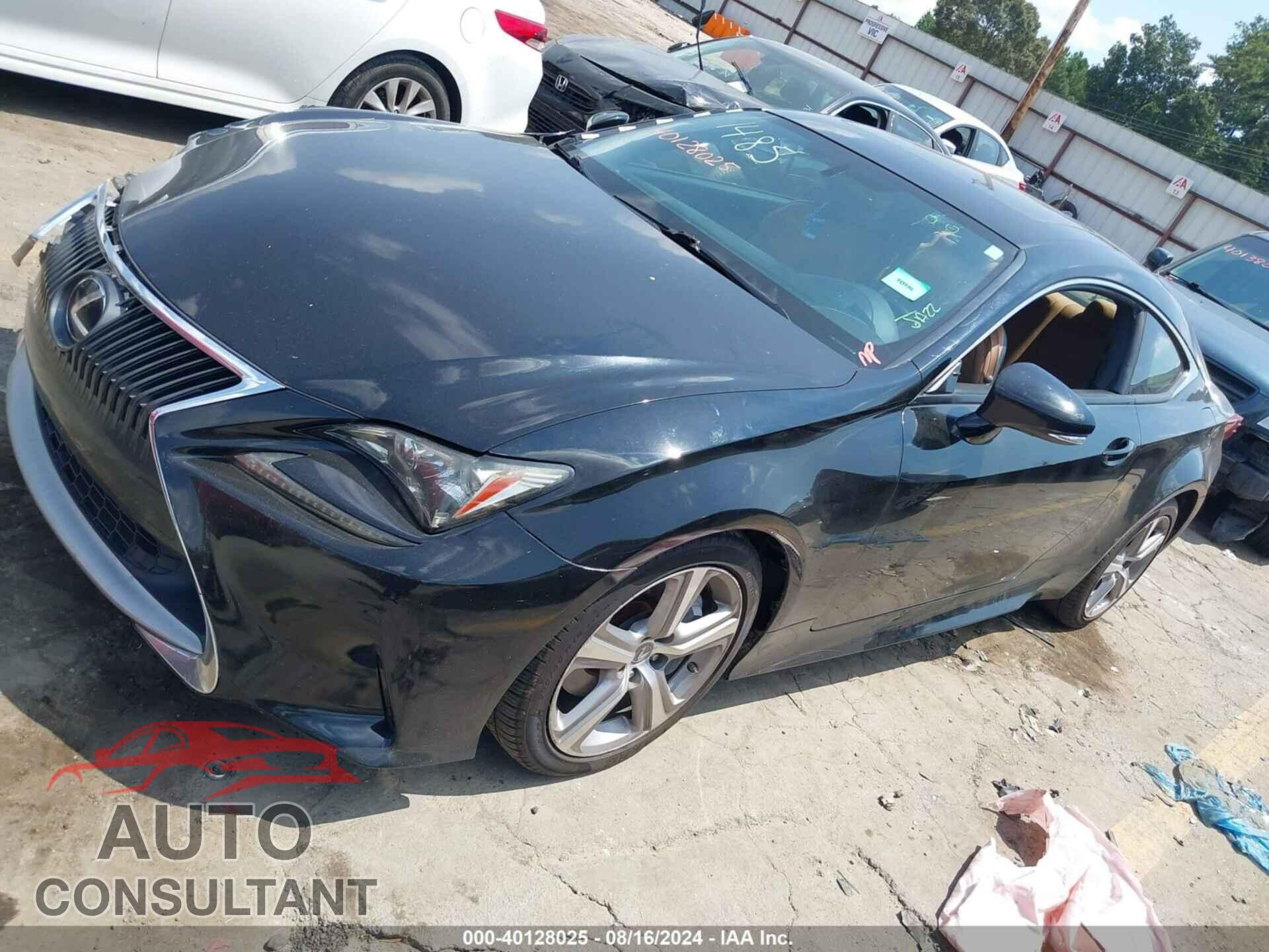 LEXUS RC 200T 2016 - JTHHA5BC9G5001485