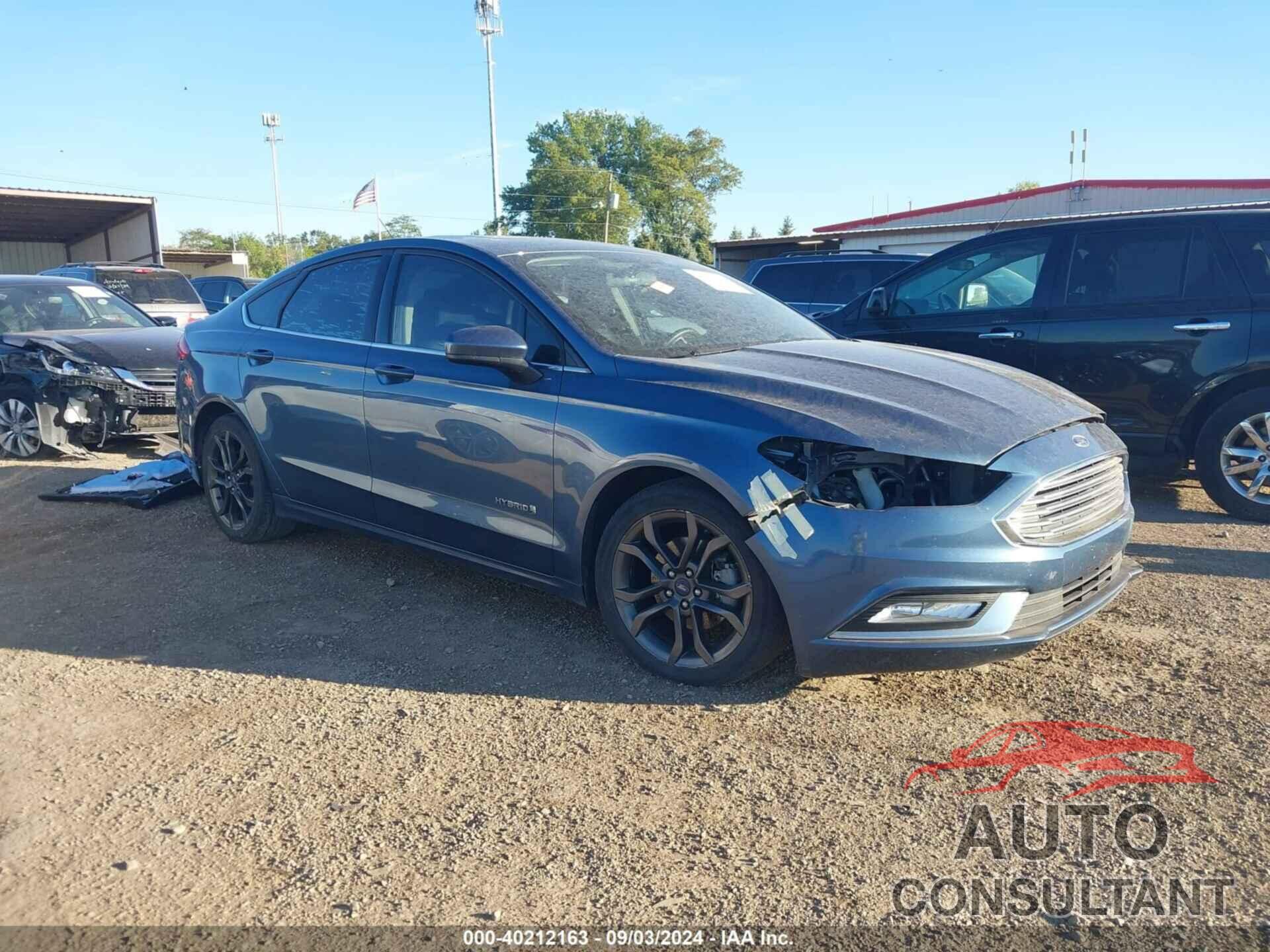 FORD FUSION HYBRID 2018 - 3FA6P0LU0JR124197