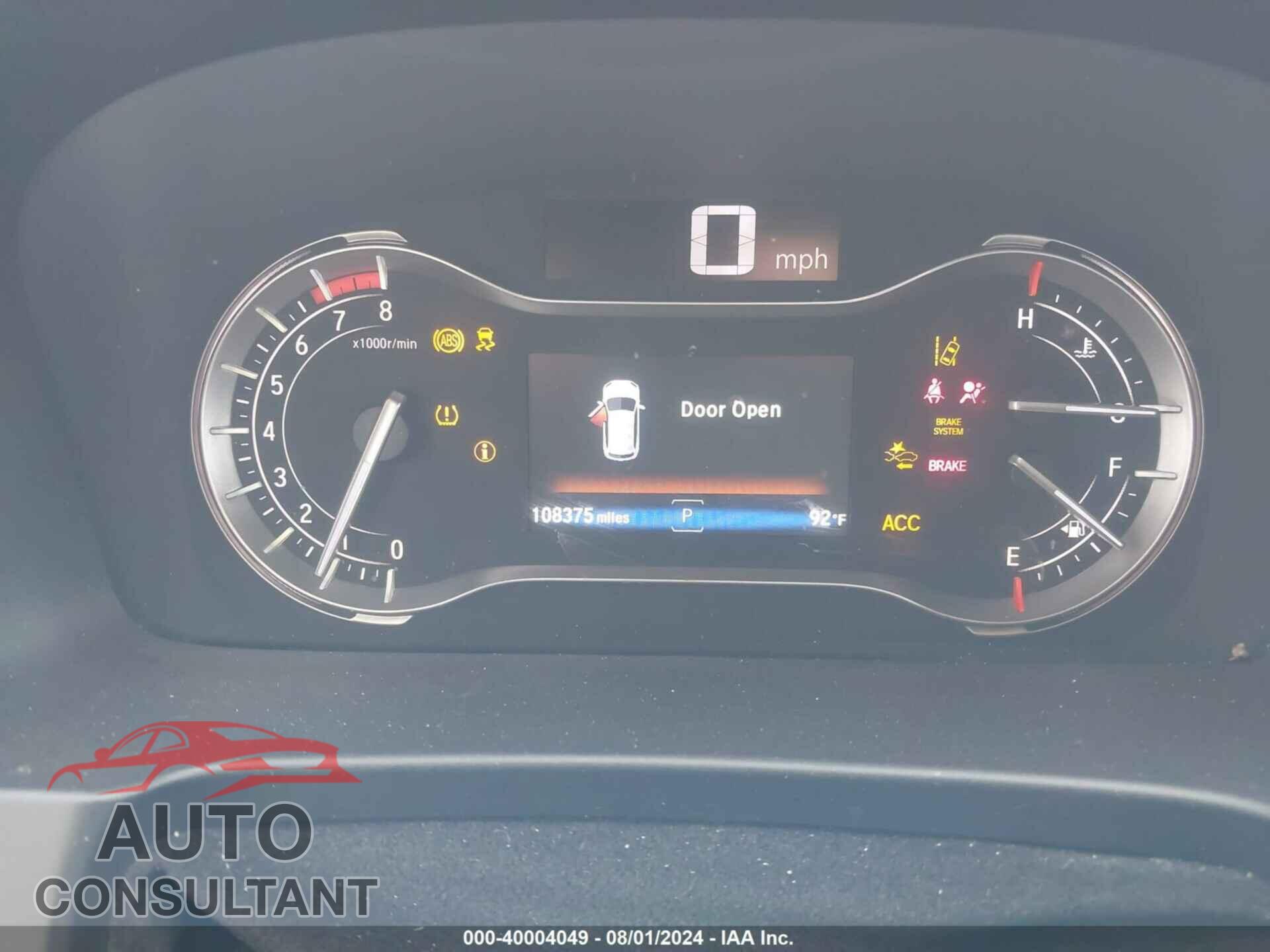 HONDA PILOT 2017 - 5FNYF5H98HB001153