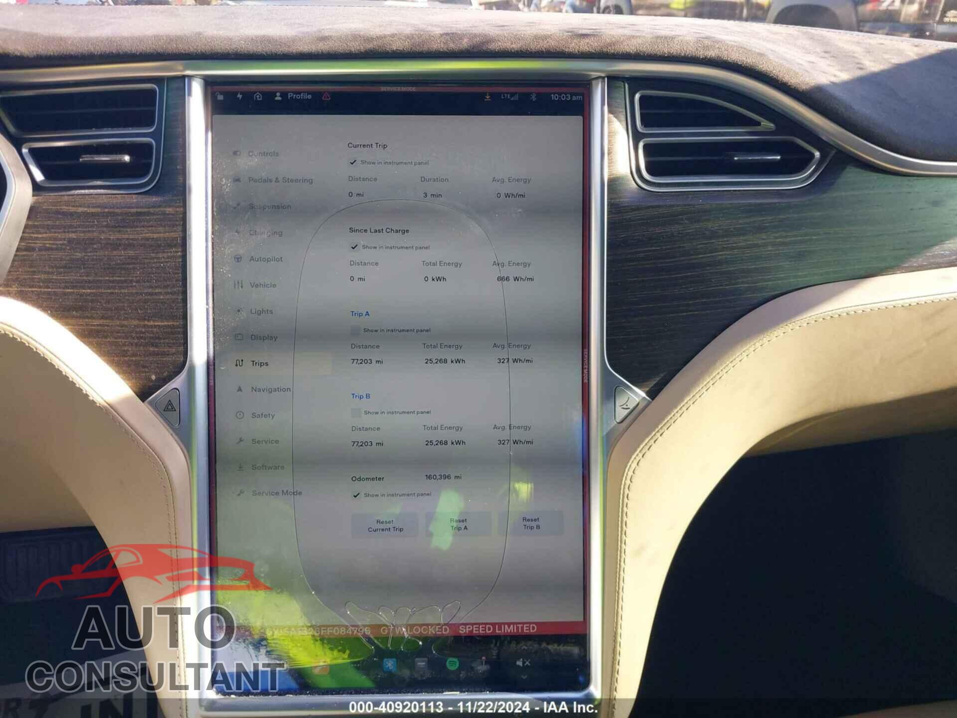 TESLA MODEL S 2015 - 5YJSA1S26FF084796