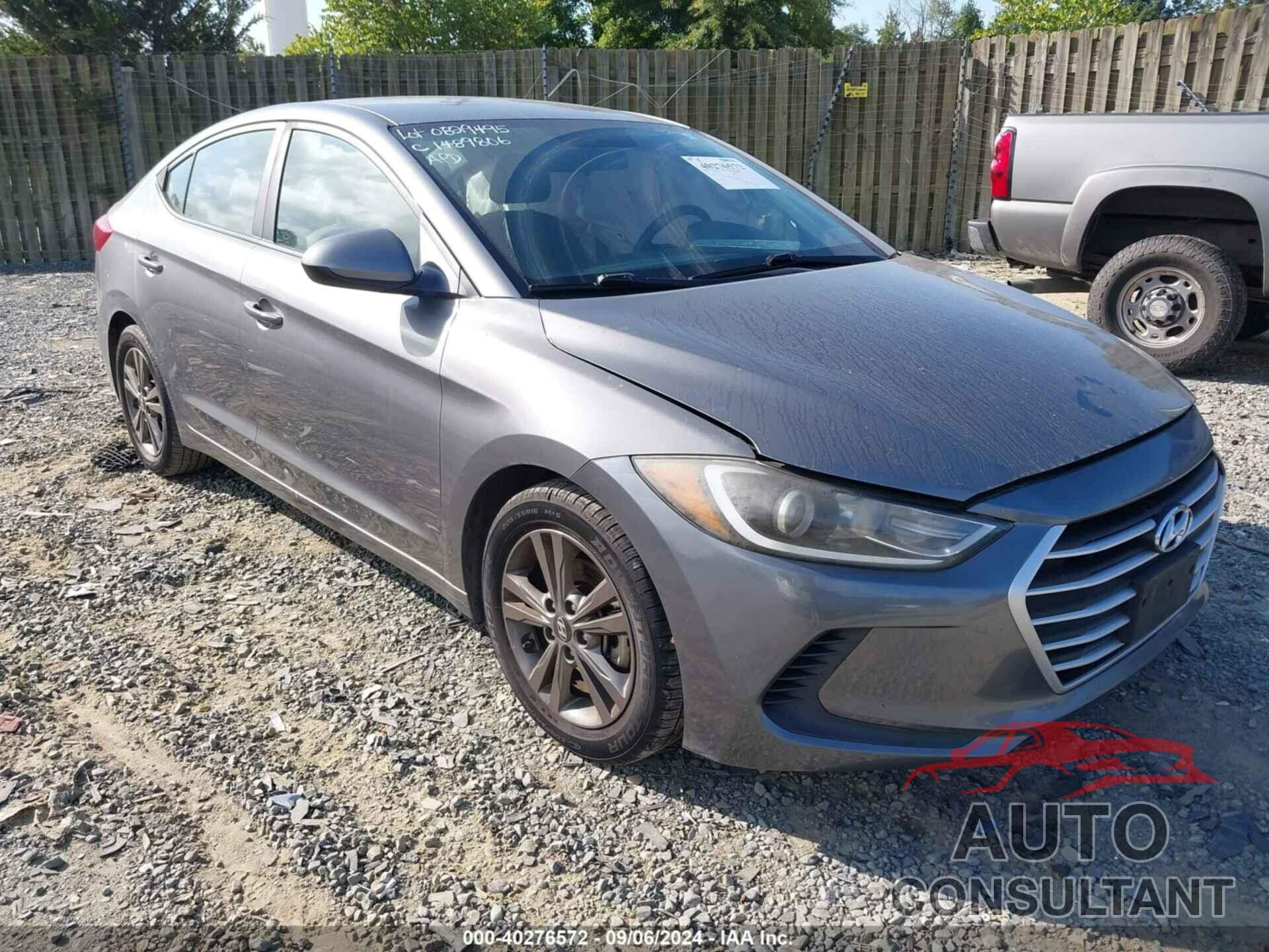 HYUNDAI ELANTRA 2018 - 5NPD84LF9JH251816