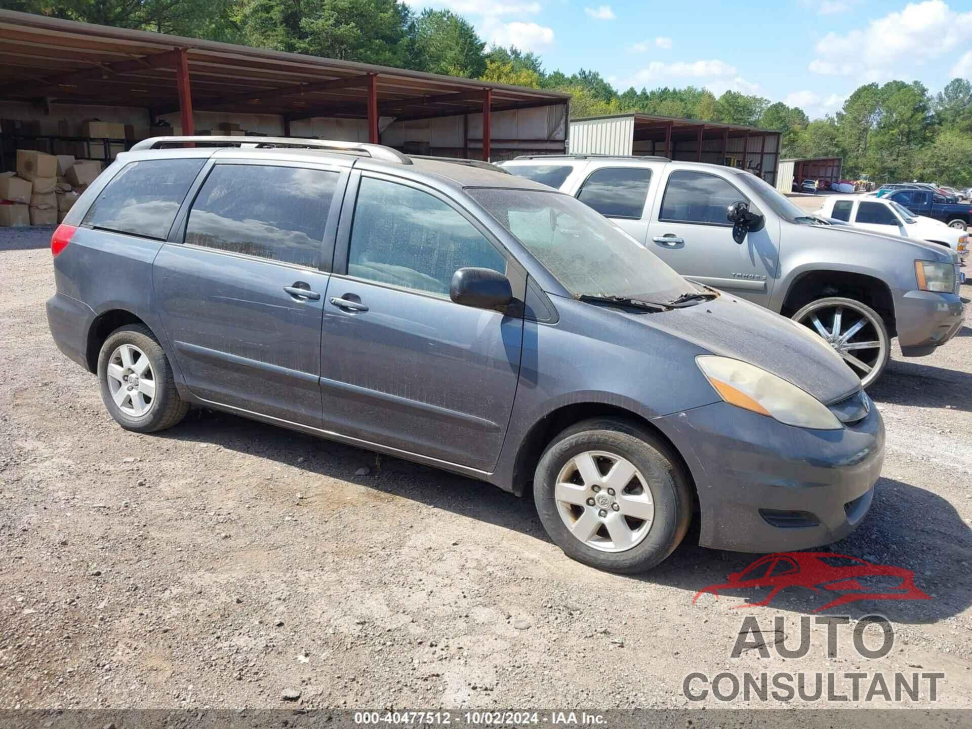 TOYOTA SIENNA 2009 - 5TDZK23C79S258514