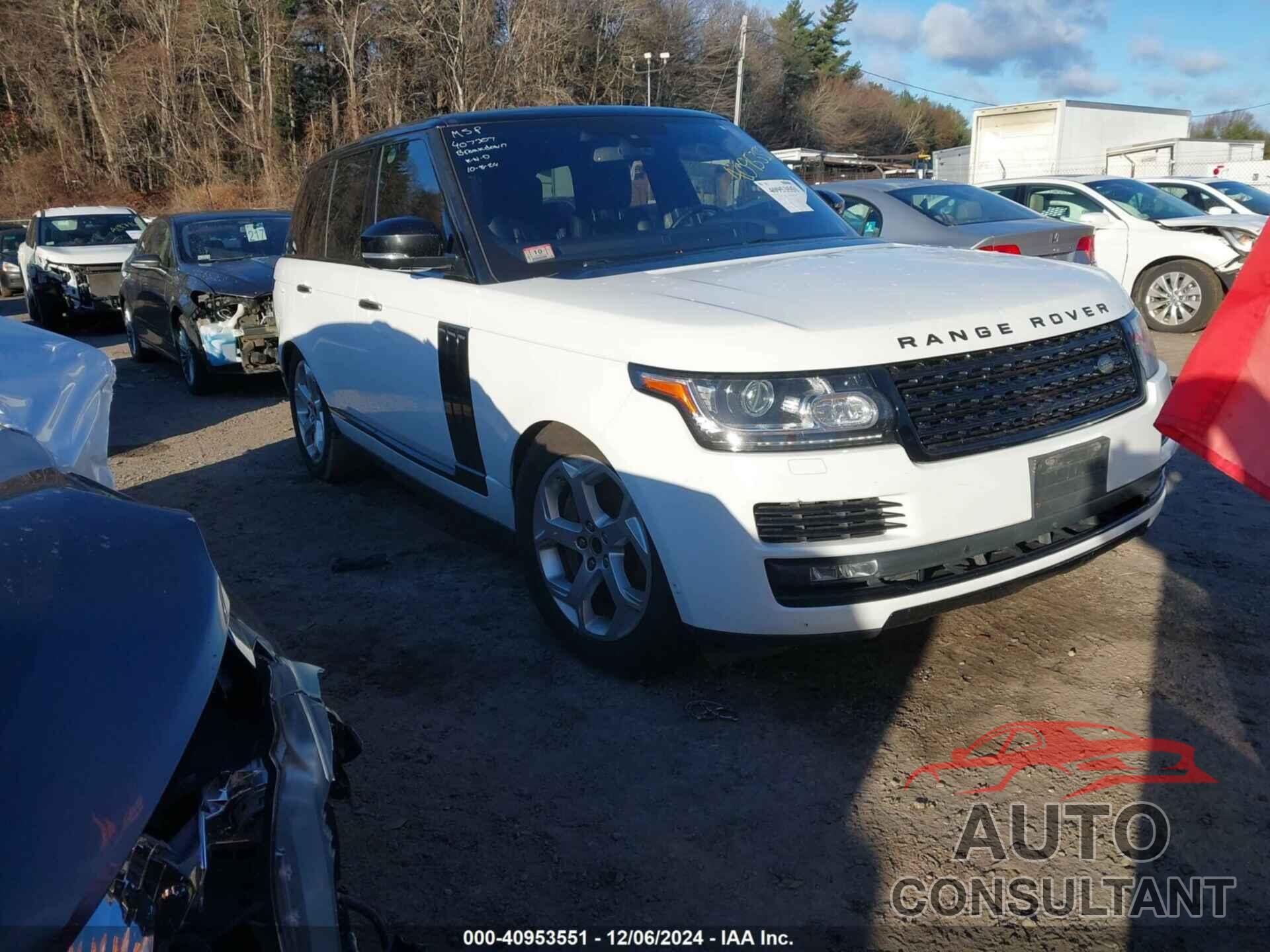 LAND ROVER RANGE ROVER 2016 - SALGS2VF1GA283572