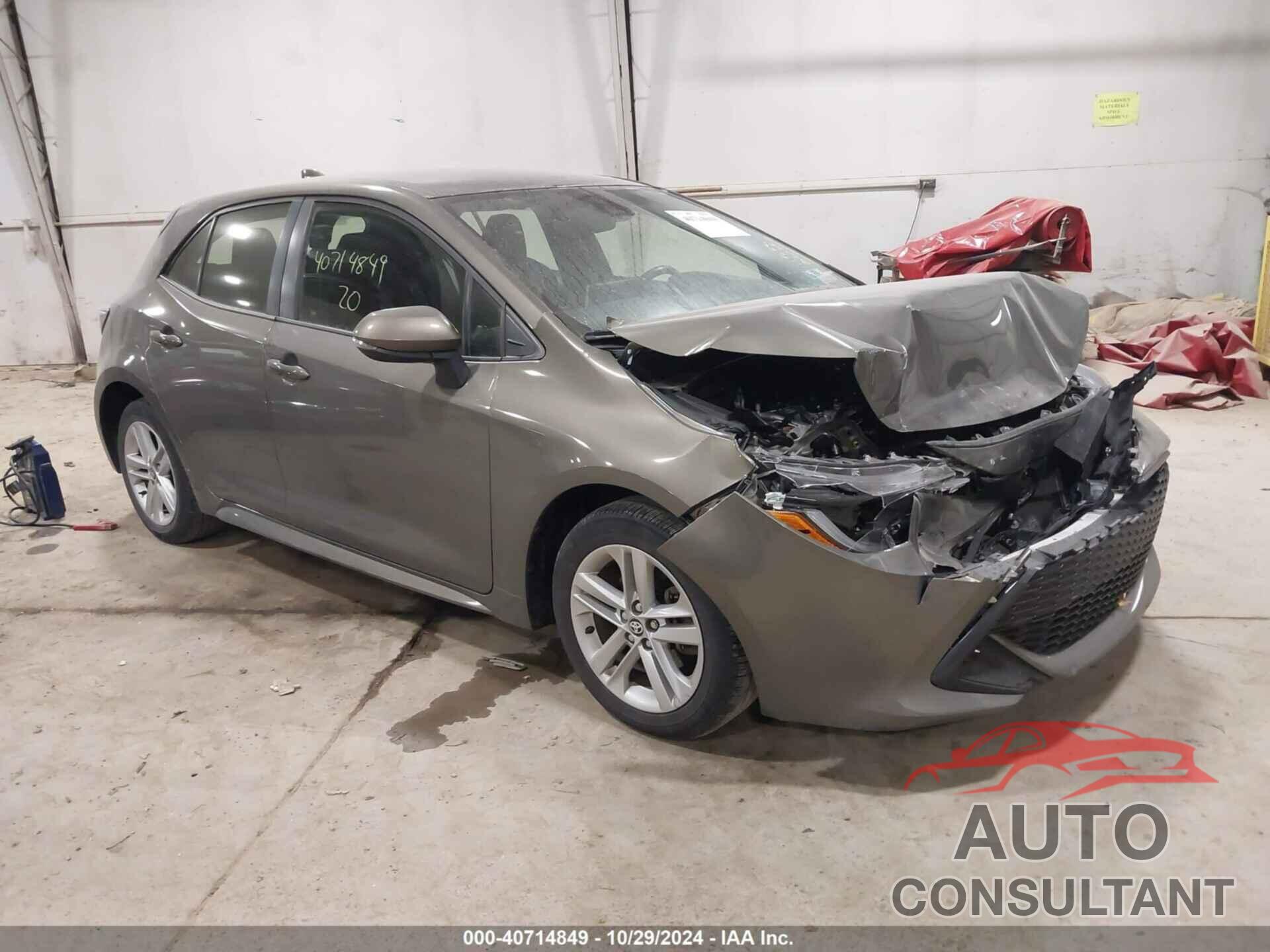 TOYOTA COROLLA 2020 - JTND4RBE2L3084582