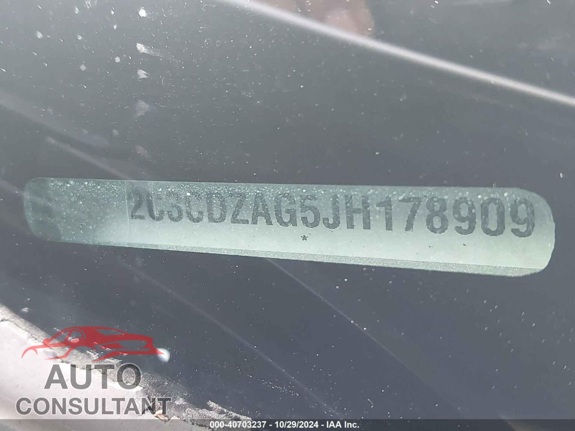 DODGE CHALLENGER 2018 - 2C3CDZAG5JH178909