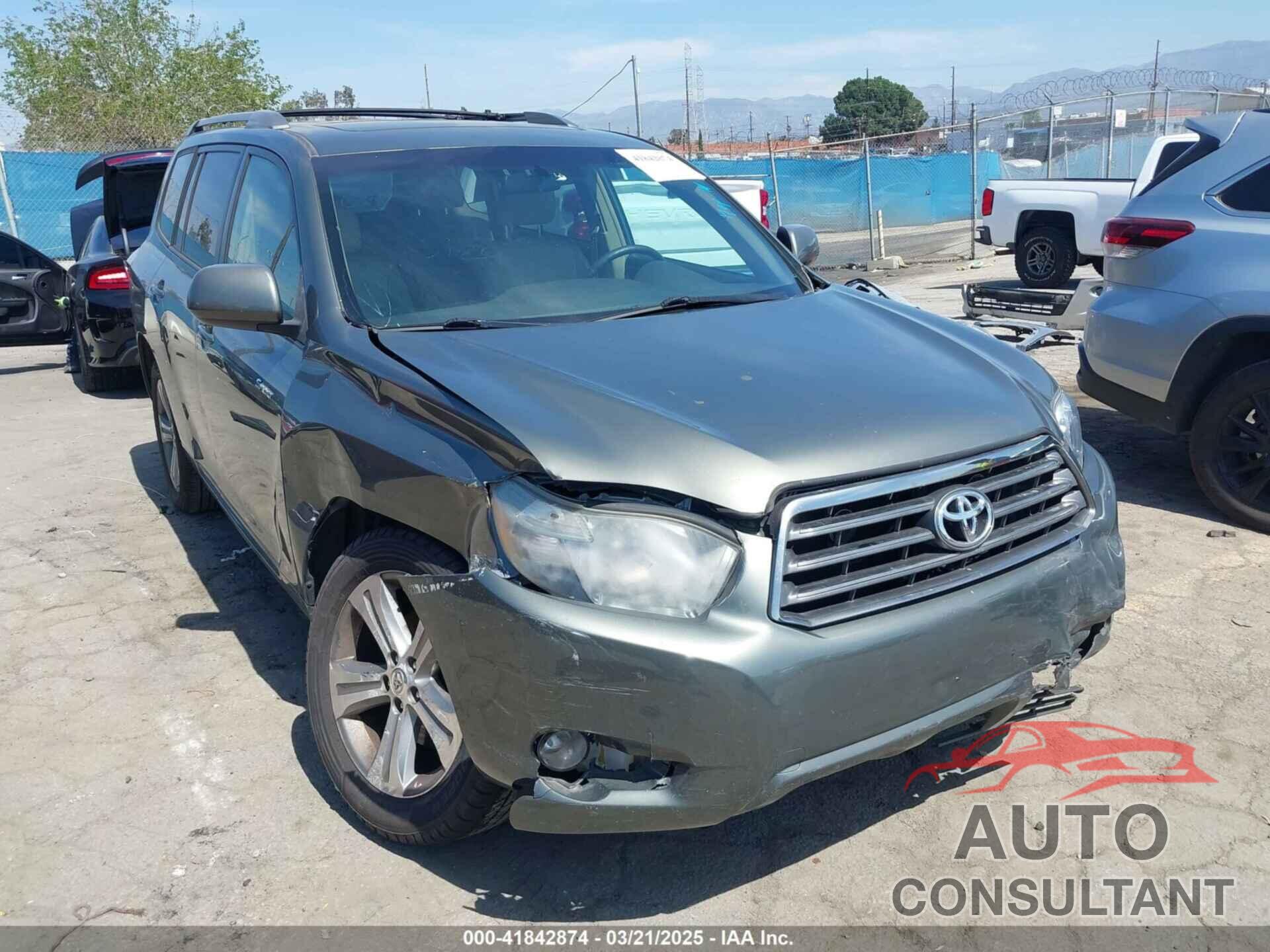 TOYOTA HIGHLANDER 2010 - 5TDXK3EH6AS005260