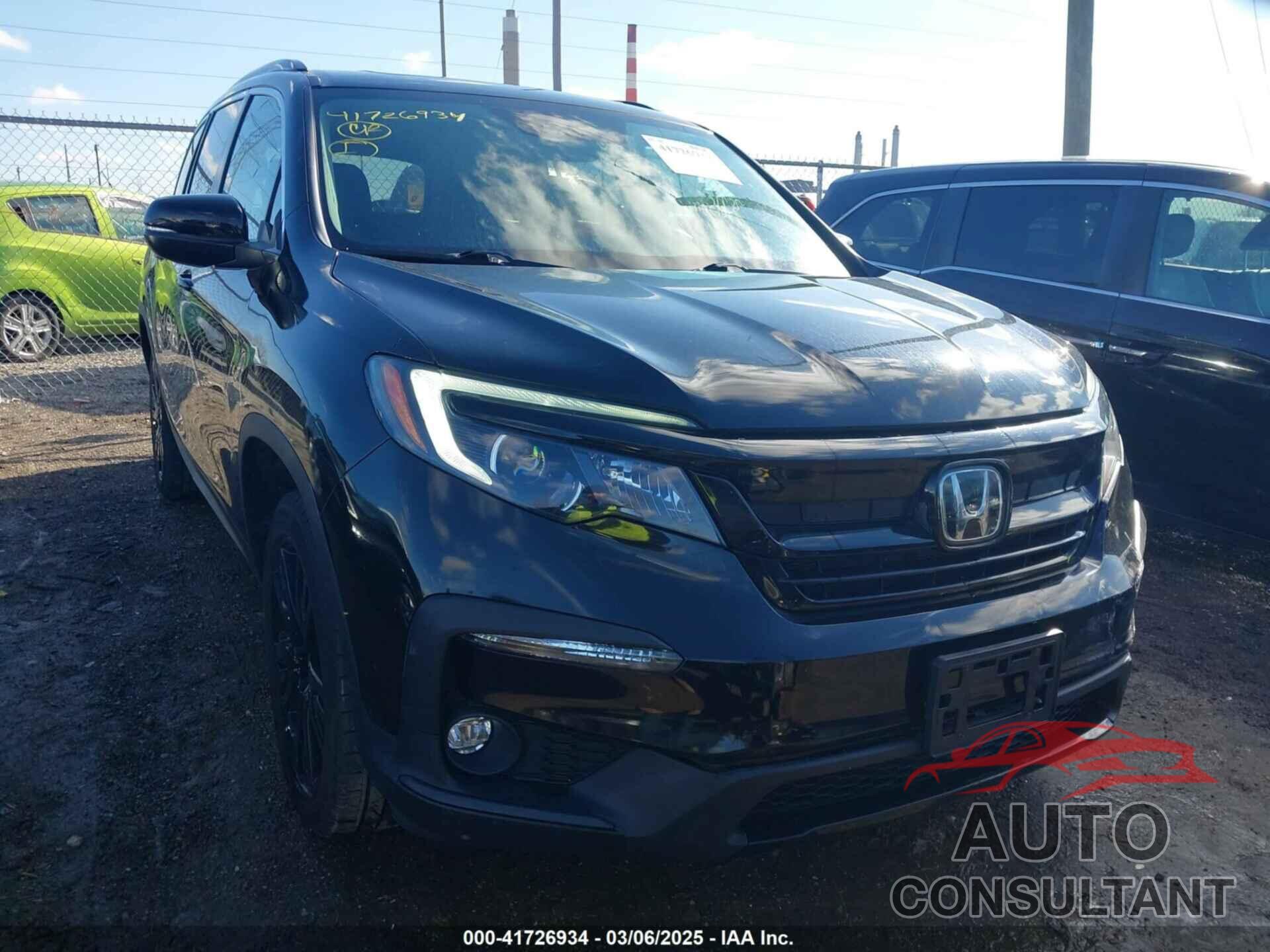 HONDA PILOT 2021 - 5FNYF6H29MB027960