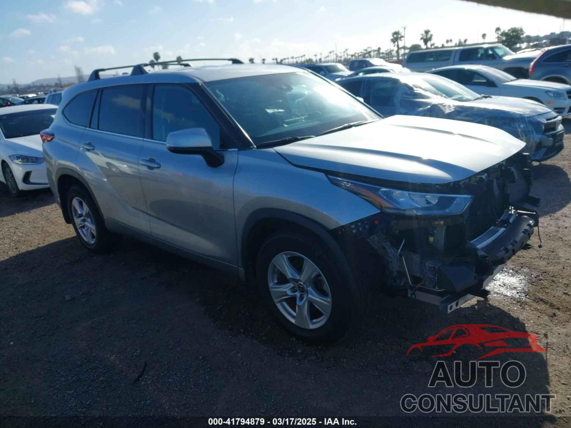 TOYOTA HIGHLANDER 2020 - 5TDZZRAH6LS500736