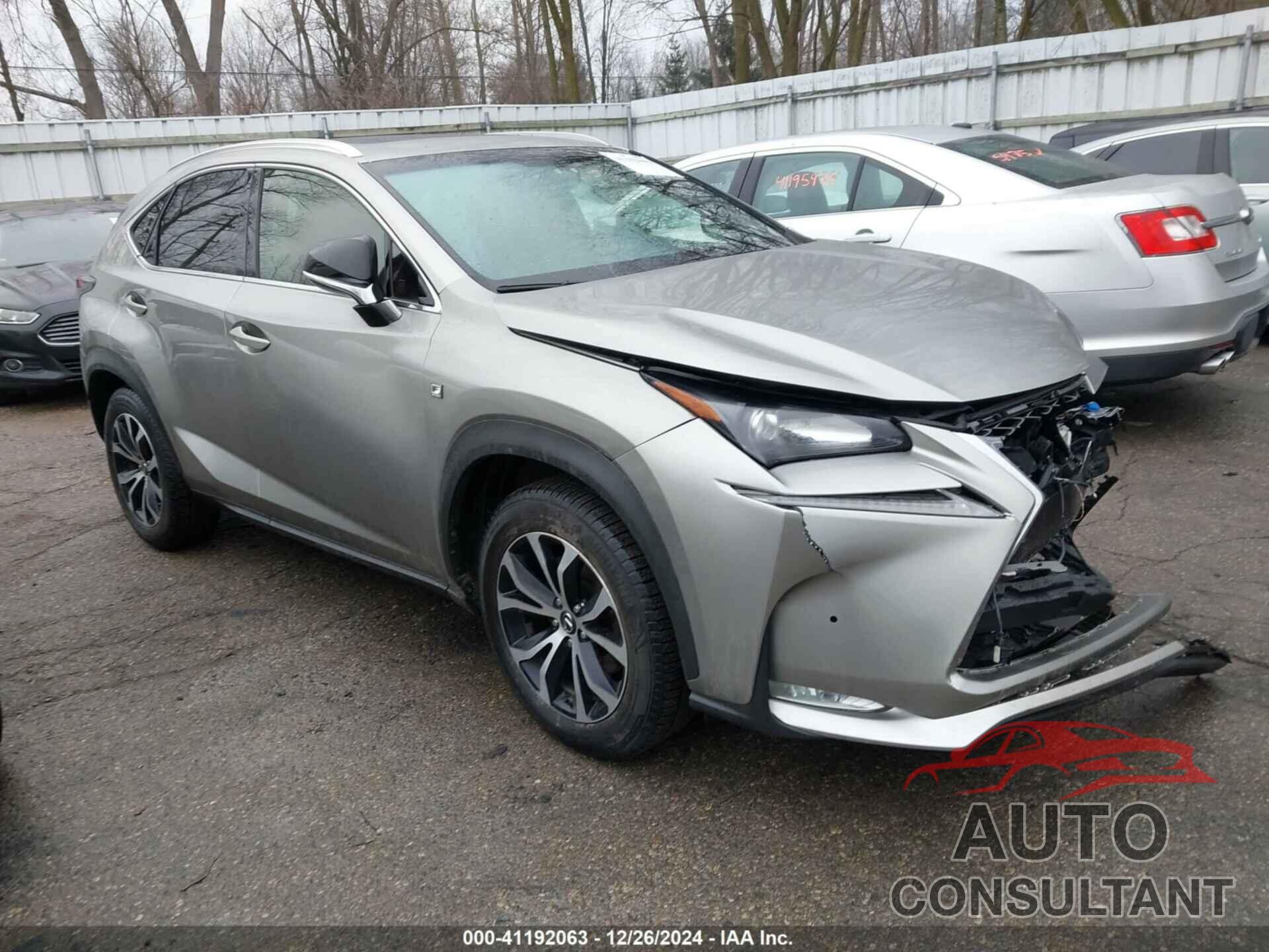 LEXUS NX 200T 2016 - JTJBARBZ3G2061215