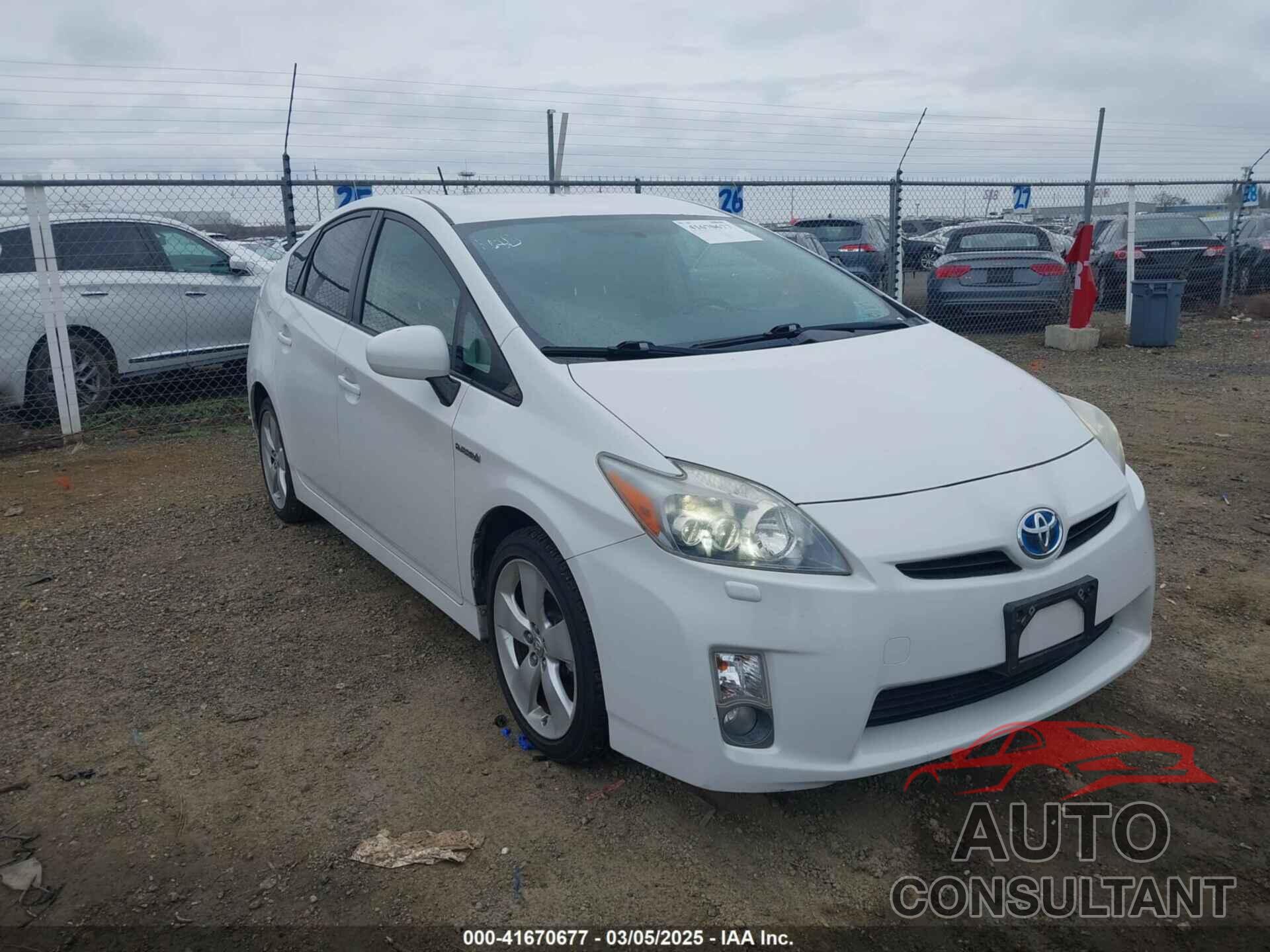 TOYOTA PRIUS 2010 - JTDKN3DU5A0054601