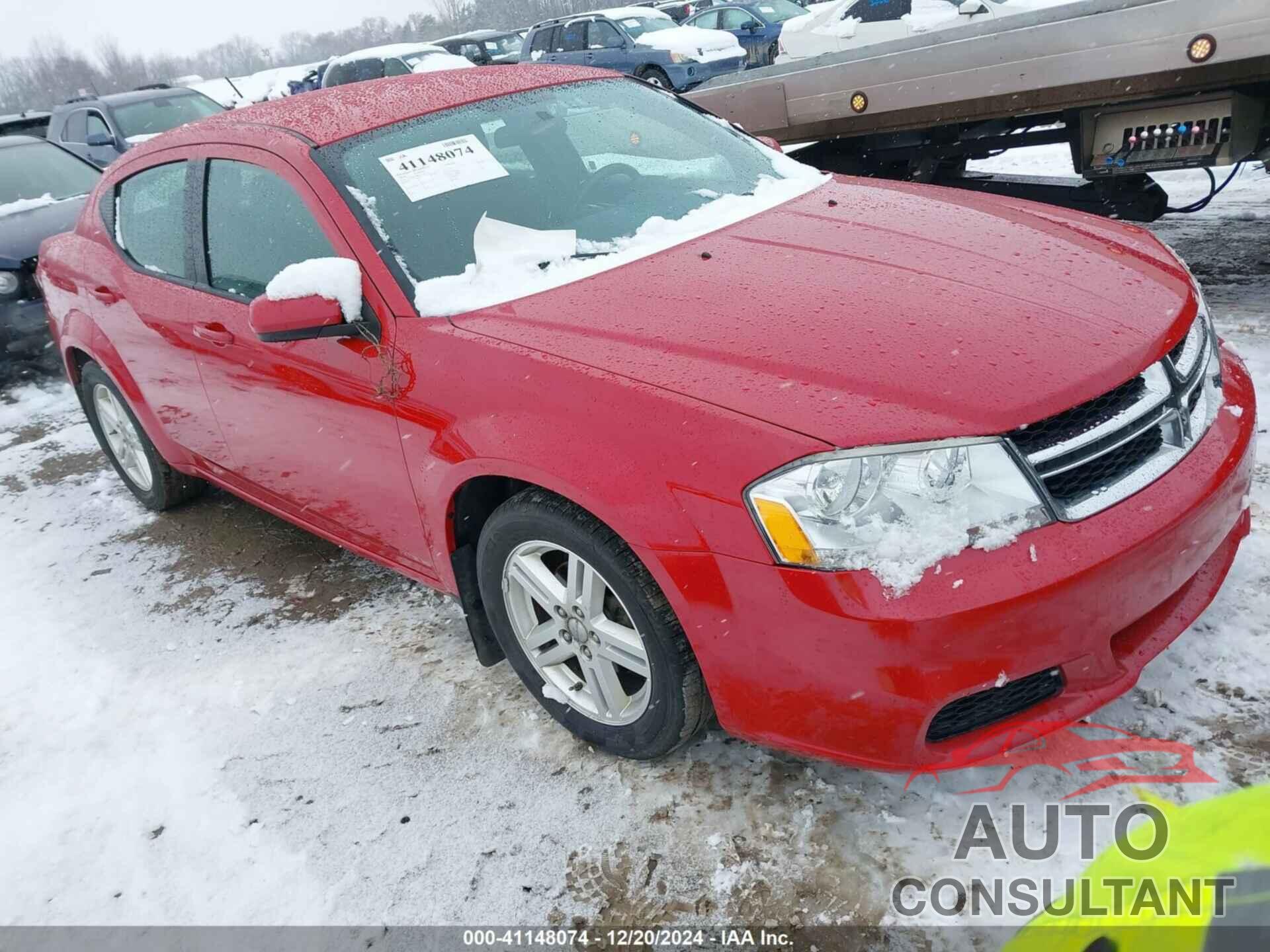 DODGE AVENGER 2012 - 1C3CDZCB6CN238322