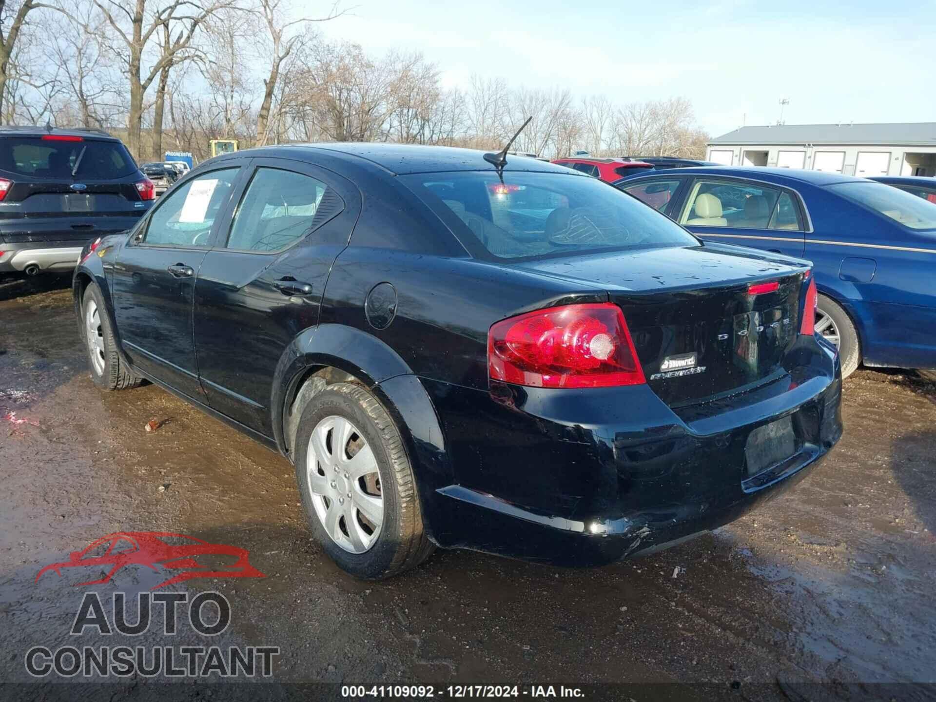 DODGE AVENGER 2012 - 1C3CDZAB8CN324248