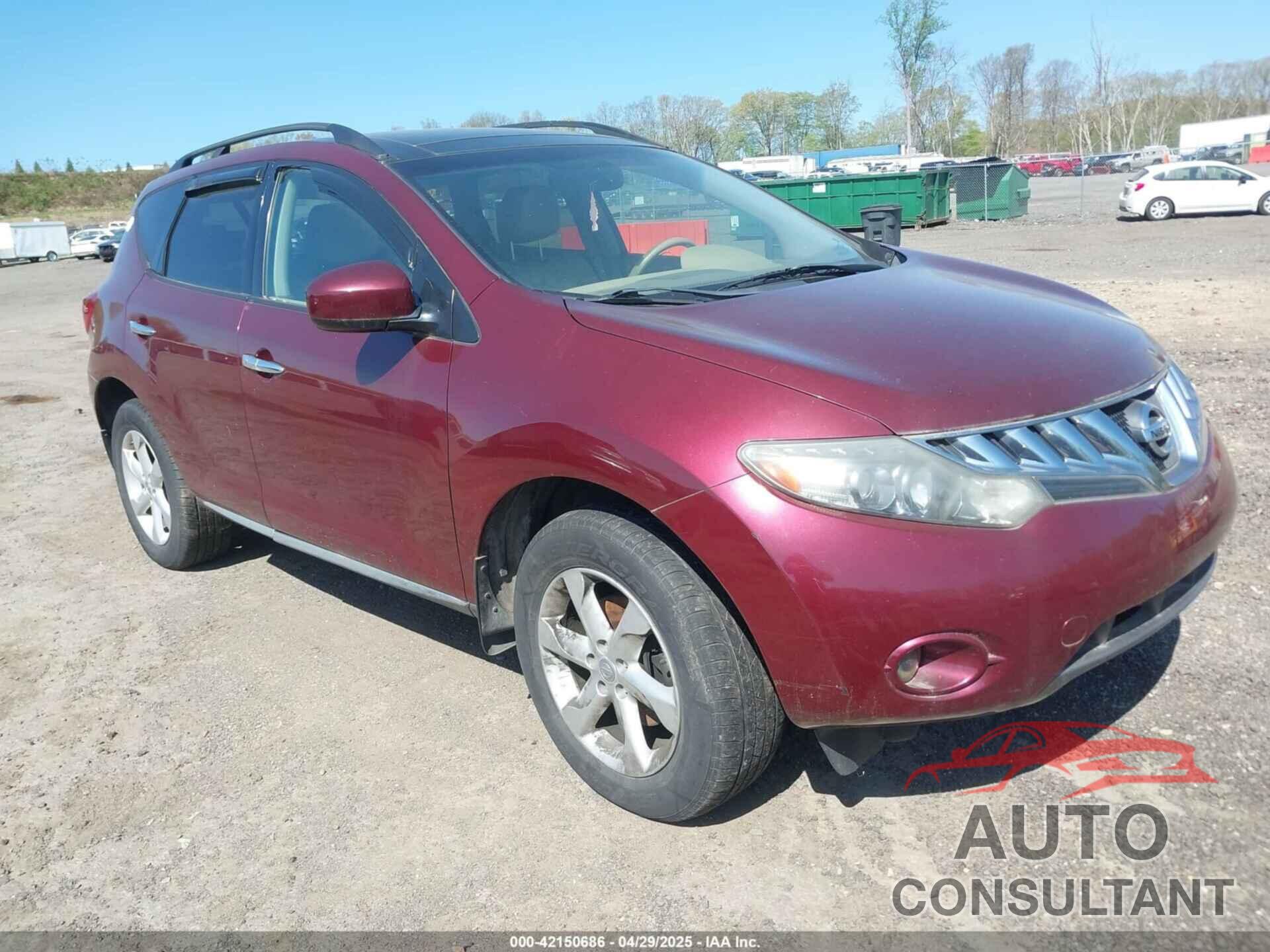NISSAN MURANO 2010 - JN8AZ1MWXAW108935