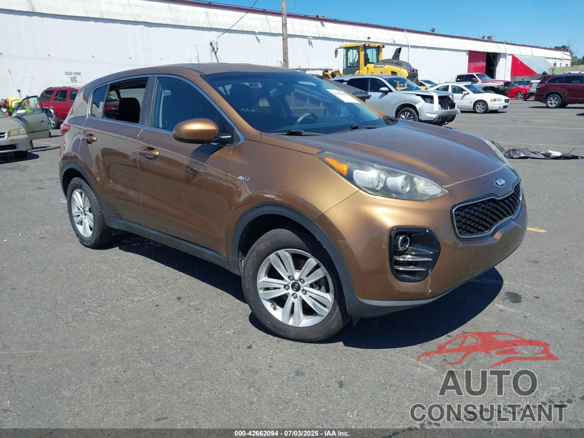 KIA SPORTAGE 2017 - KNDPMCAC6H7069565