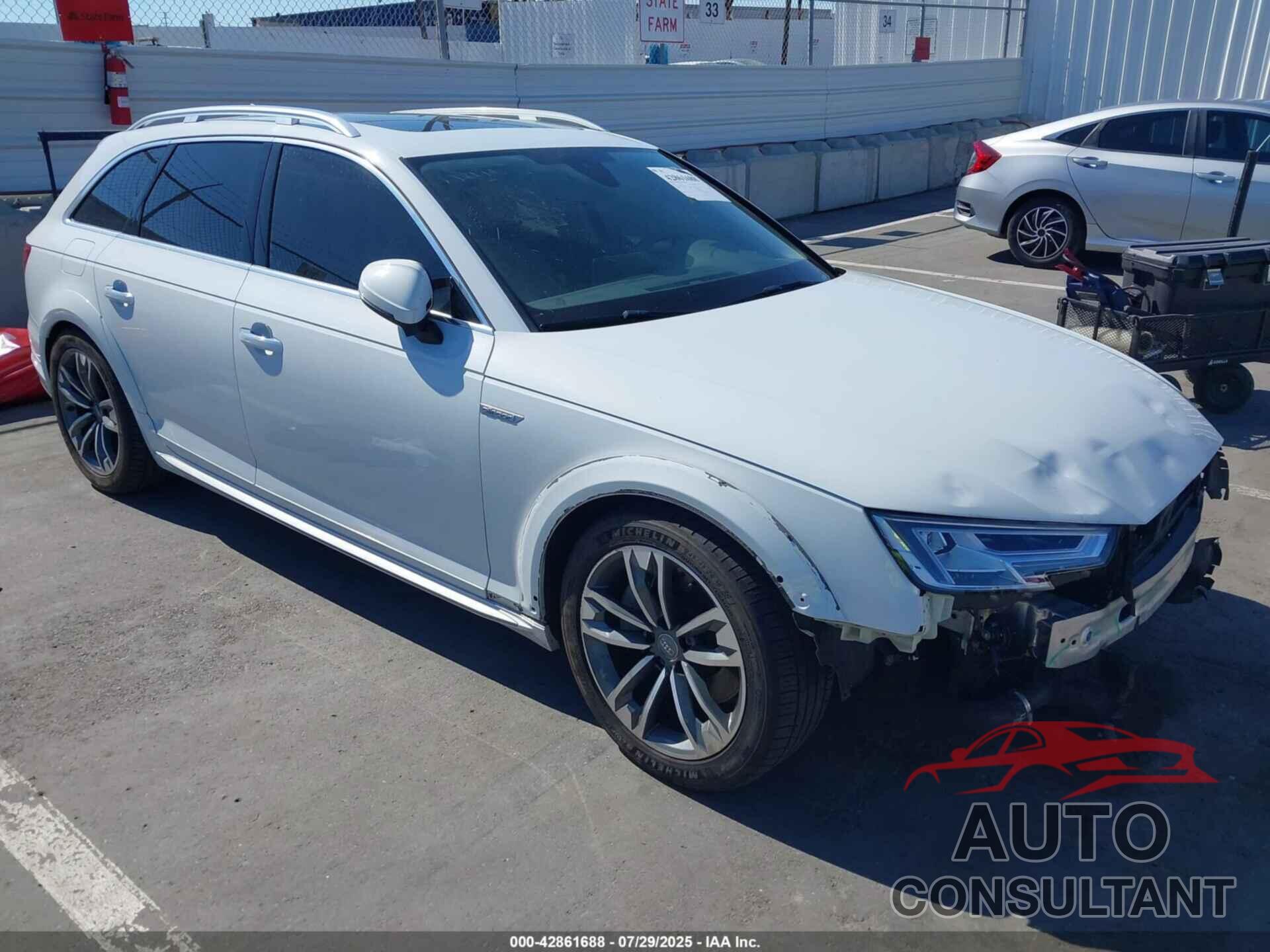 AUDI A4 ALLROAD 2018 - WA18NAF44JA231784
