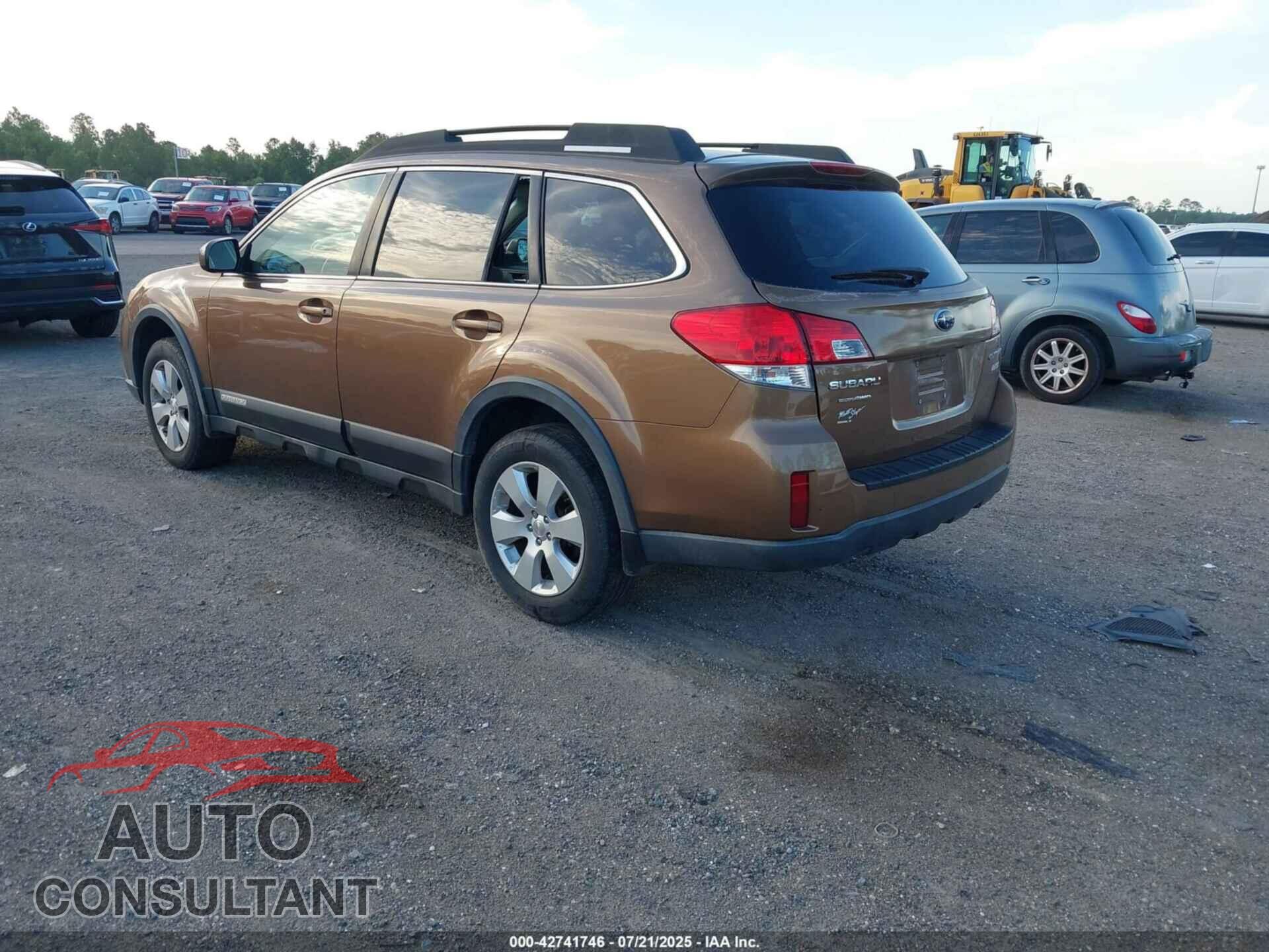 SUBARU OUTBACK 2012 - 4S4BRBCC2C3216365