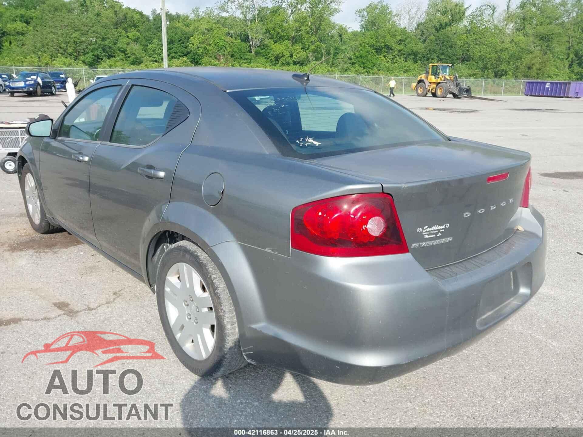 DODGE AVENGER 2013 - 1C3CDZAB2DN637426