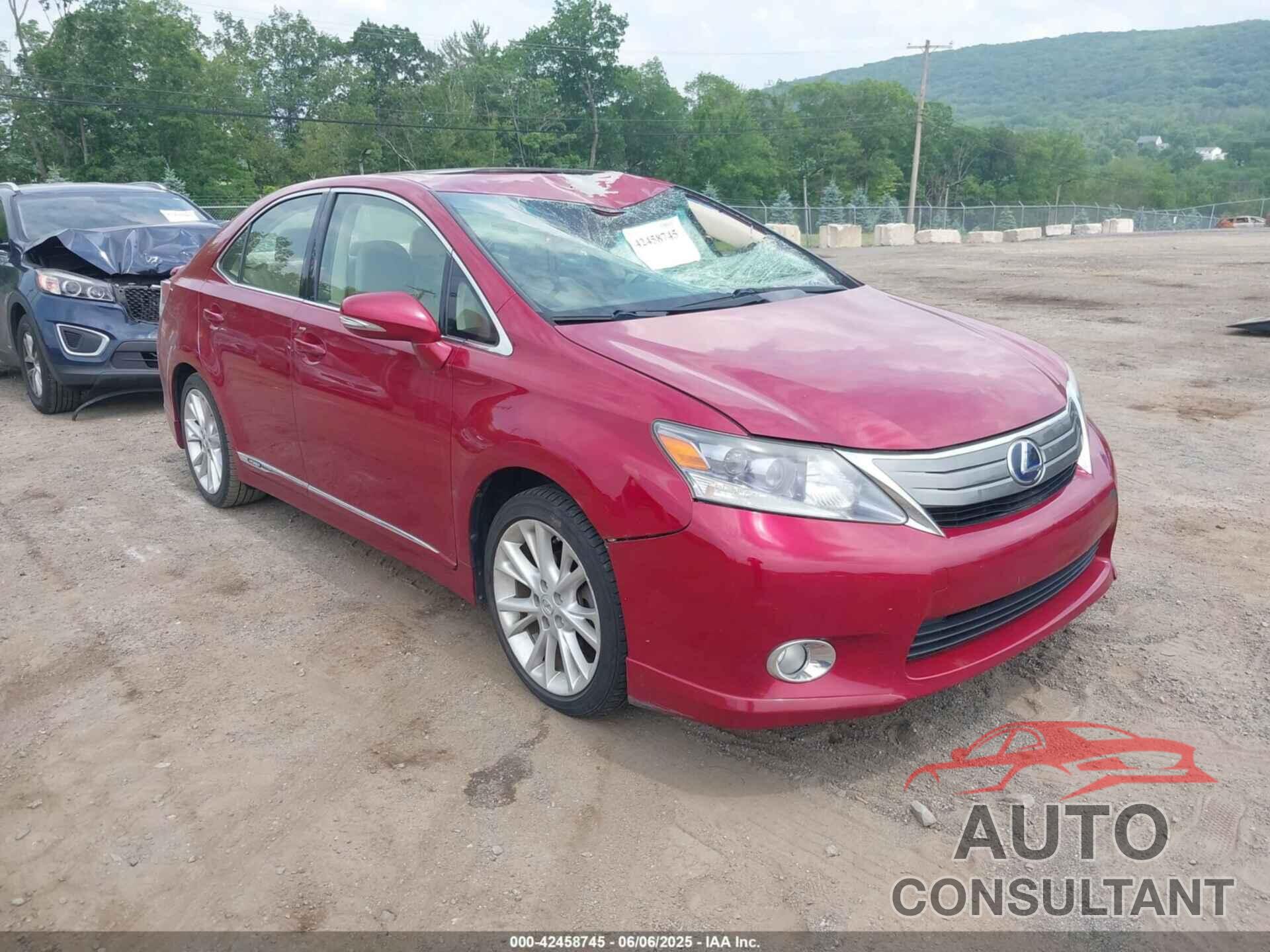 LEXUS HS 250H 2010 - JTHBB1BA3A2013893