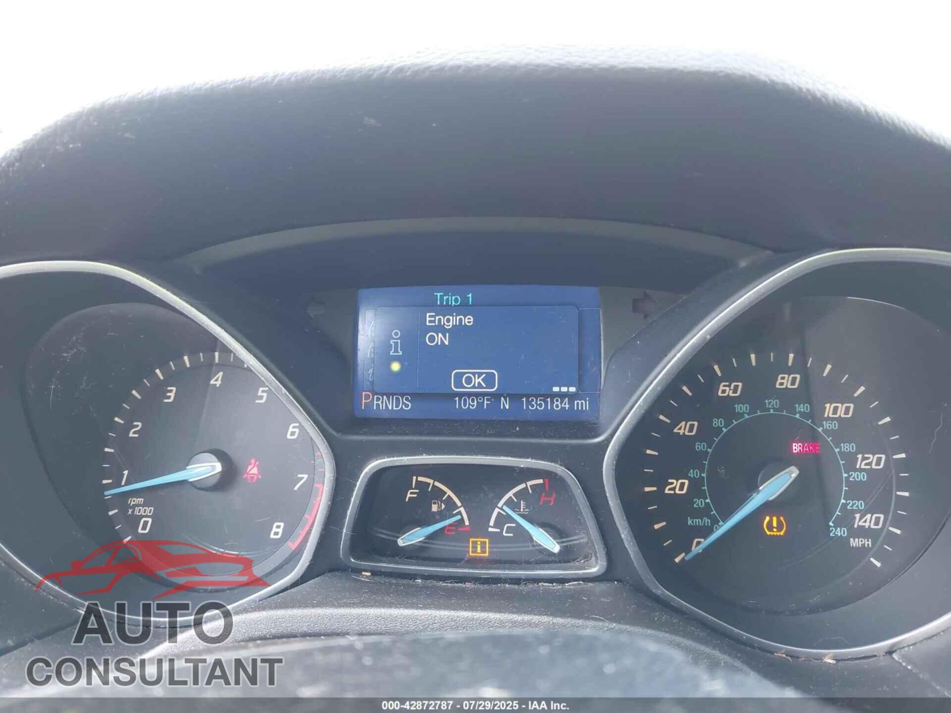 FORD FOCUS 2013 - 1FADP3F23DL342754
