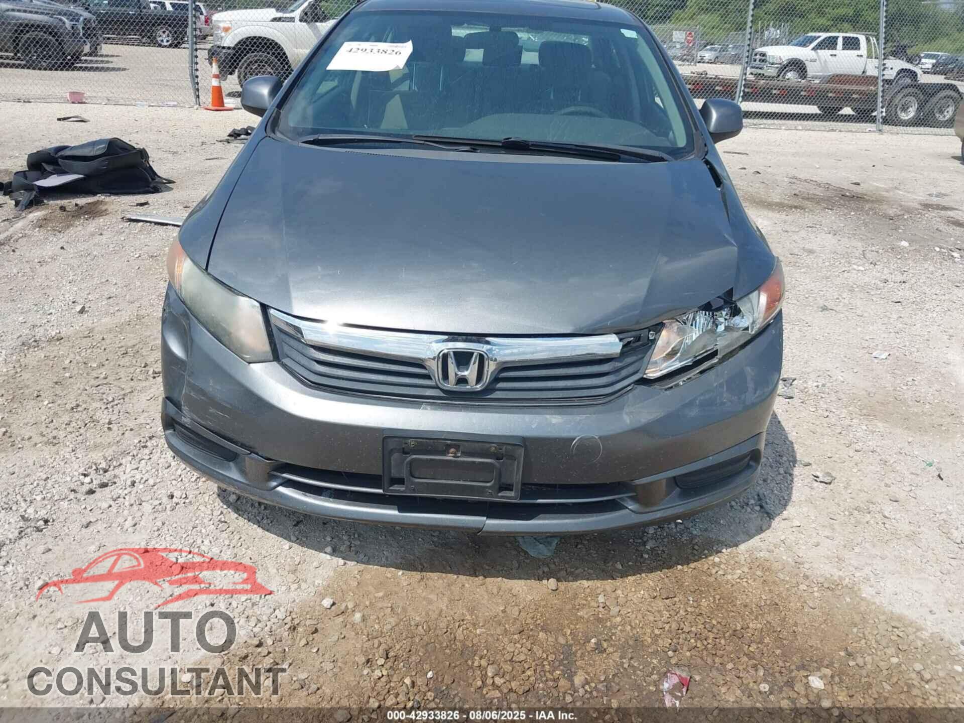 HONDA CIVIC 2012 - 19XFB2F81CE039558