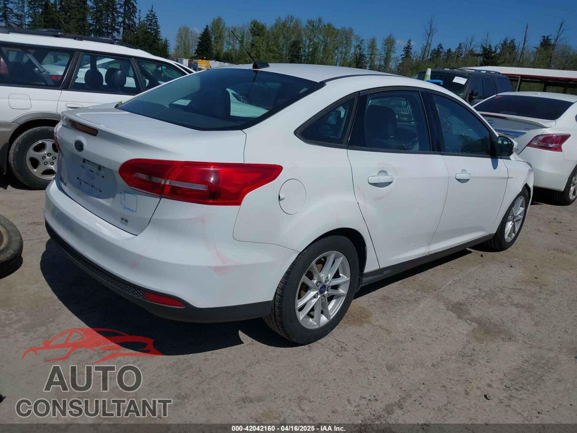 FORD FOCUS 2016 - 1FADP3F22GL272491