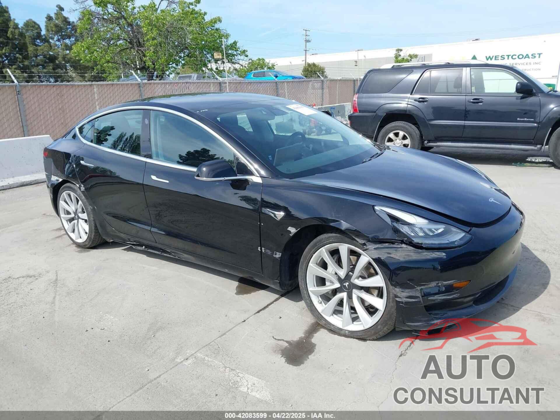 TESLA MODEL 3 2019 - 5YJ3E1EB5KF453422