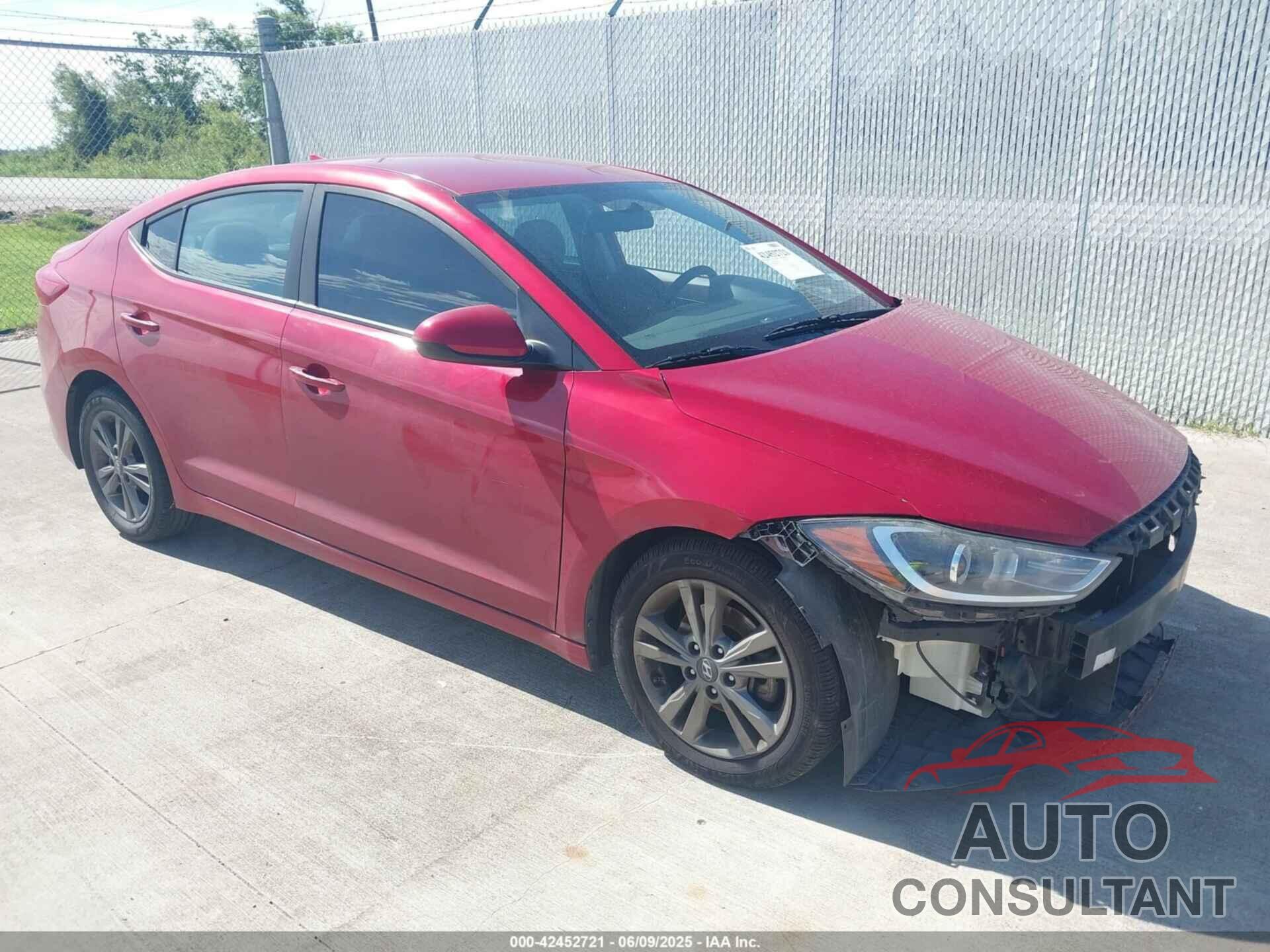 HYUNDAI ELANTRA 2017 - 5NPD84LF9HH186296