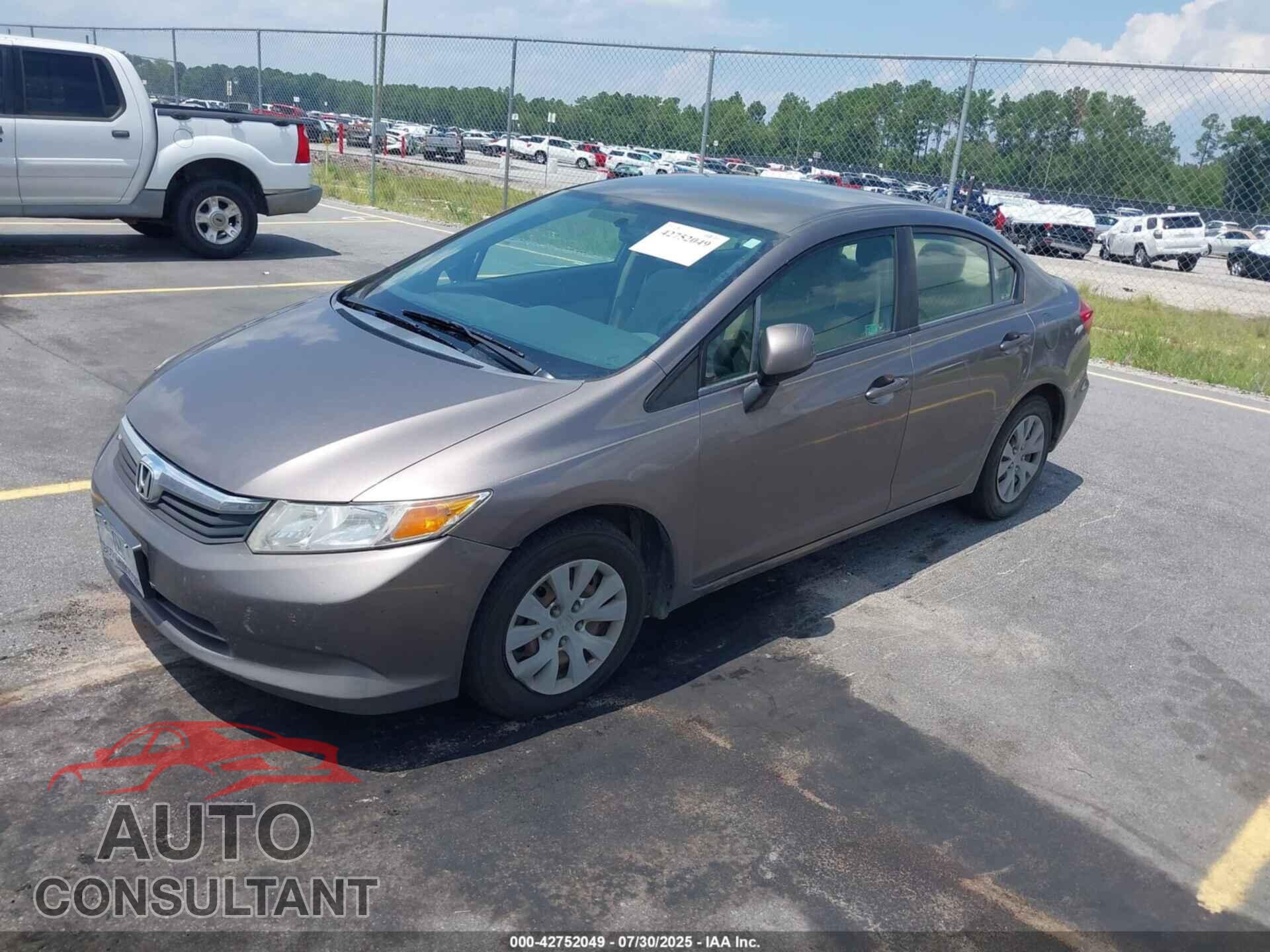 HONDA CIVIC 2012 - JHMFB2F56CS001454