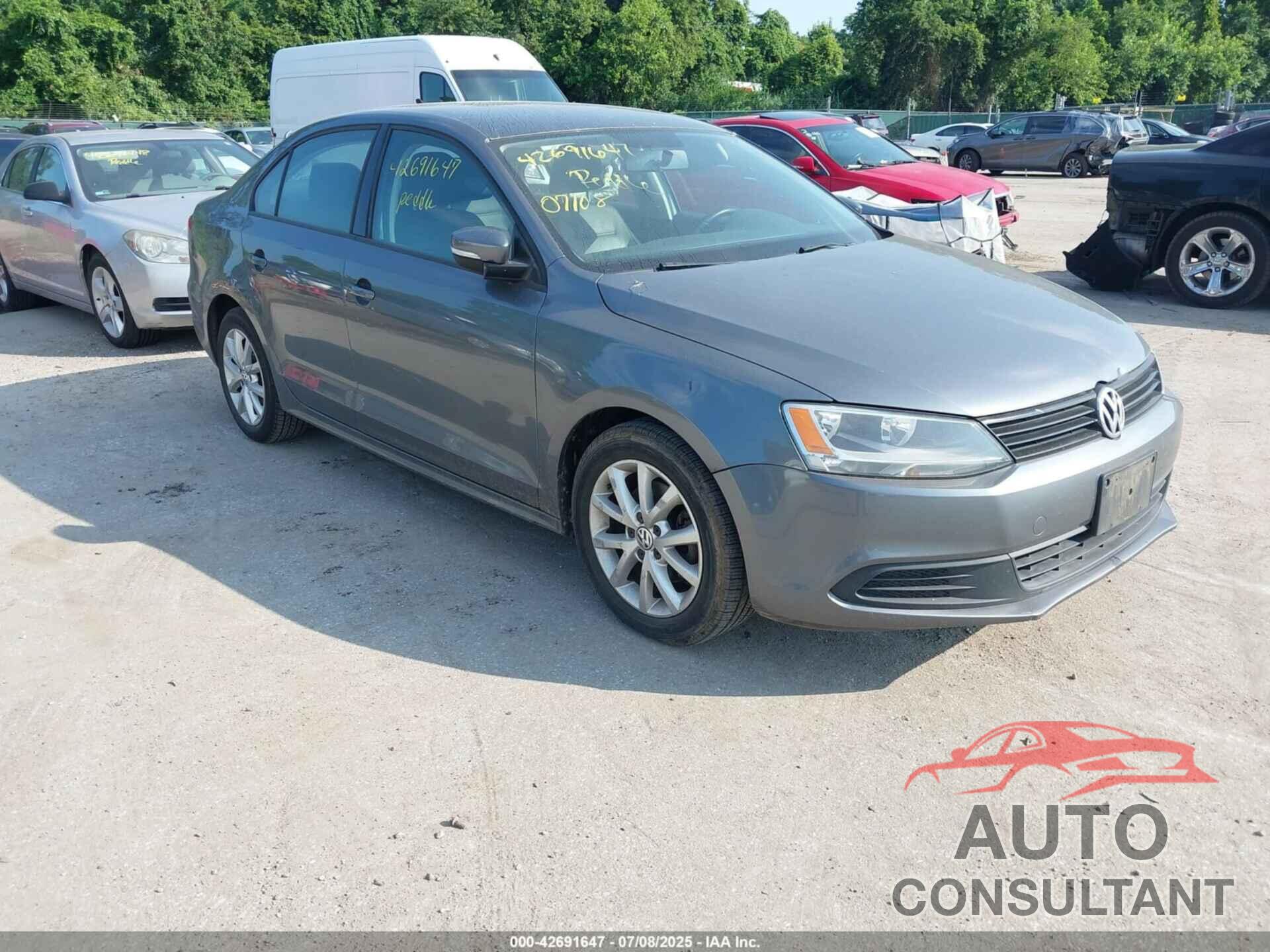VOLKSWAGEN JETTA 2012 - 3VWDP7AJ9CM313737