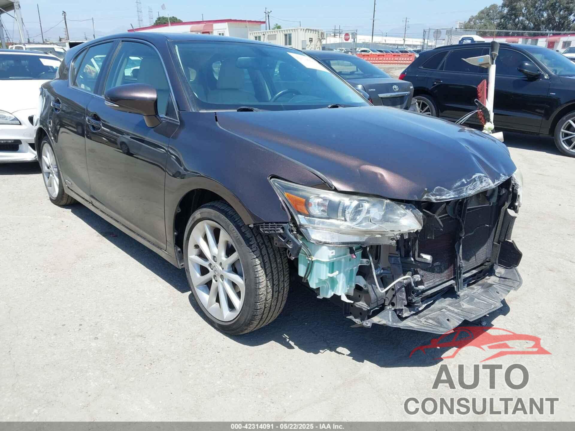 LEXUS CT 200H 2012 - JTHKD5BH3C2111503