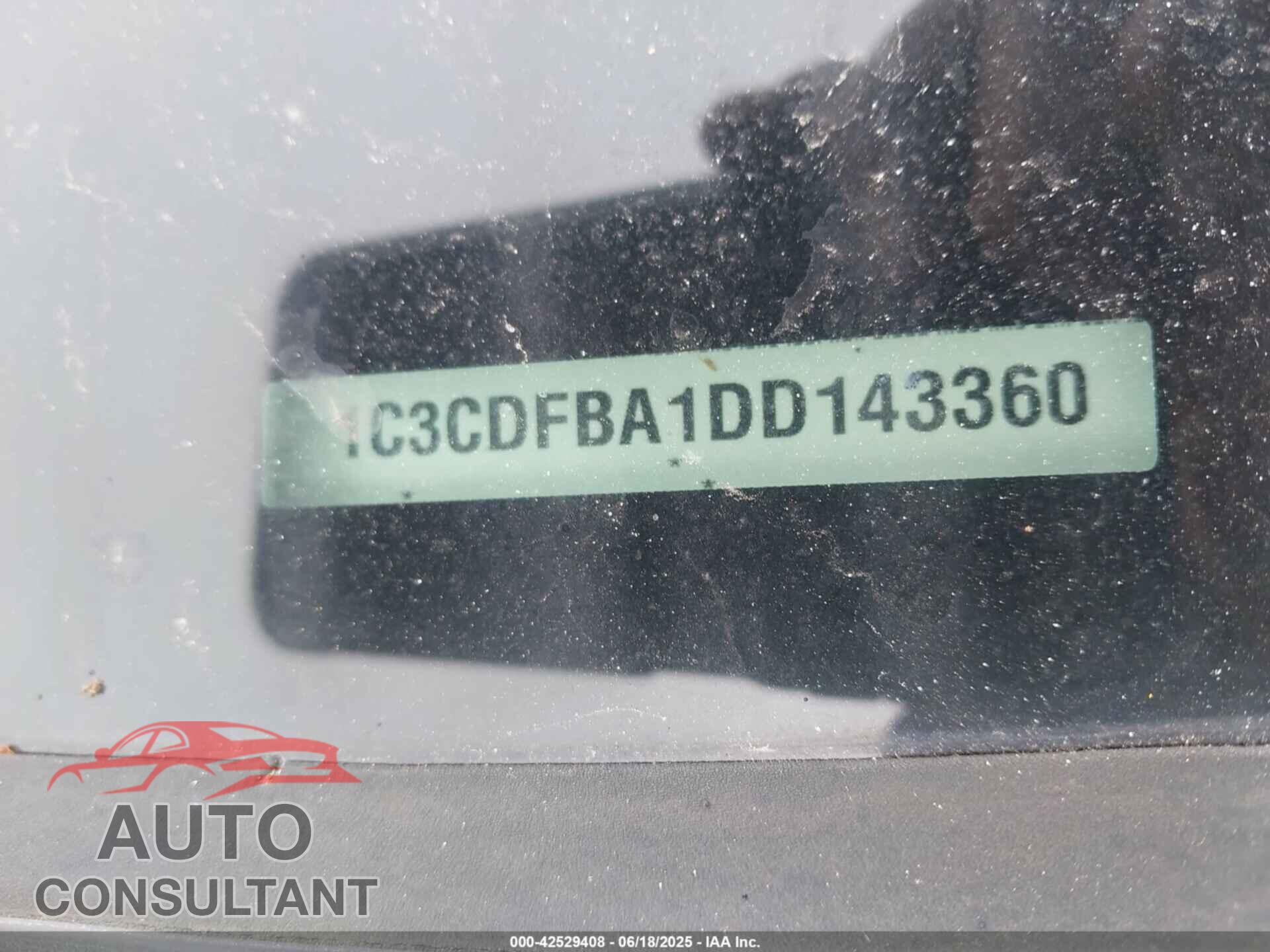 DODGE DART 2013 - 1C3CDFBA1DD143360