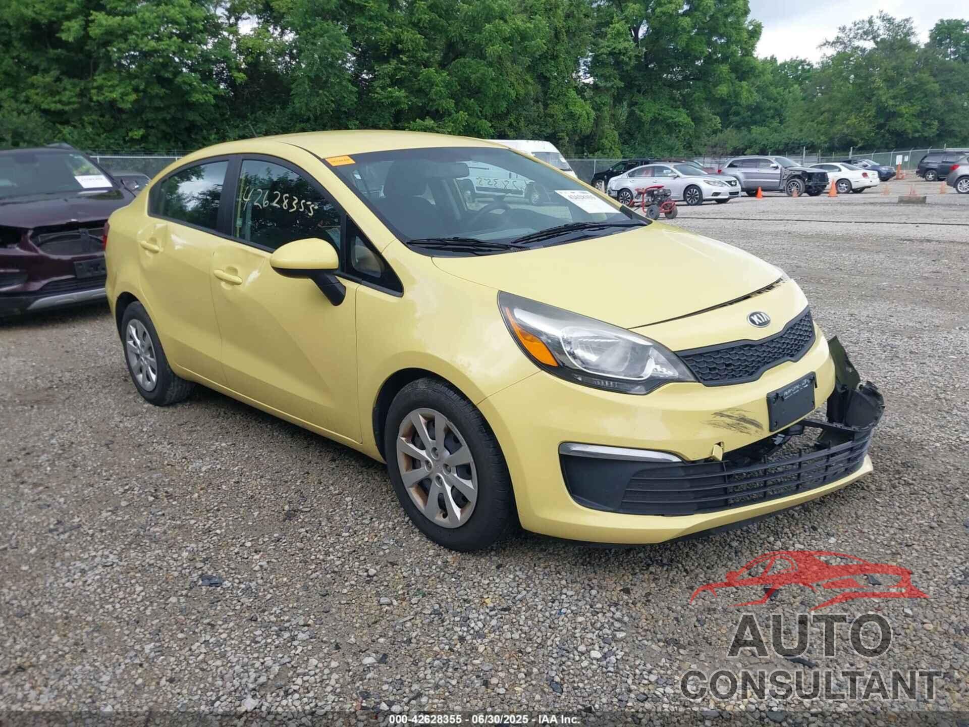 KIA RIO 2016 - KNADM4A31G6540709
