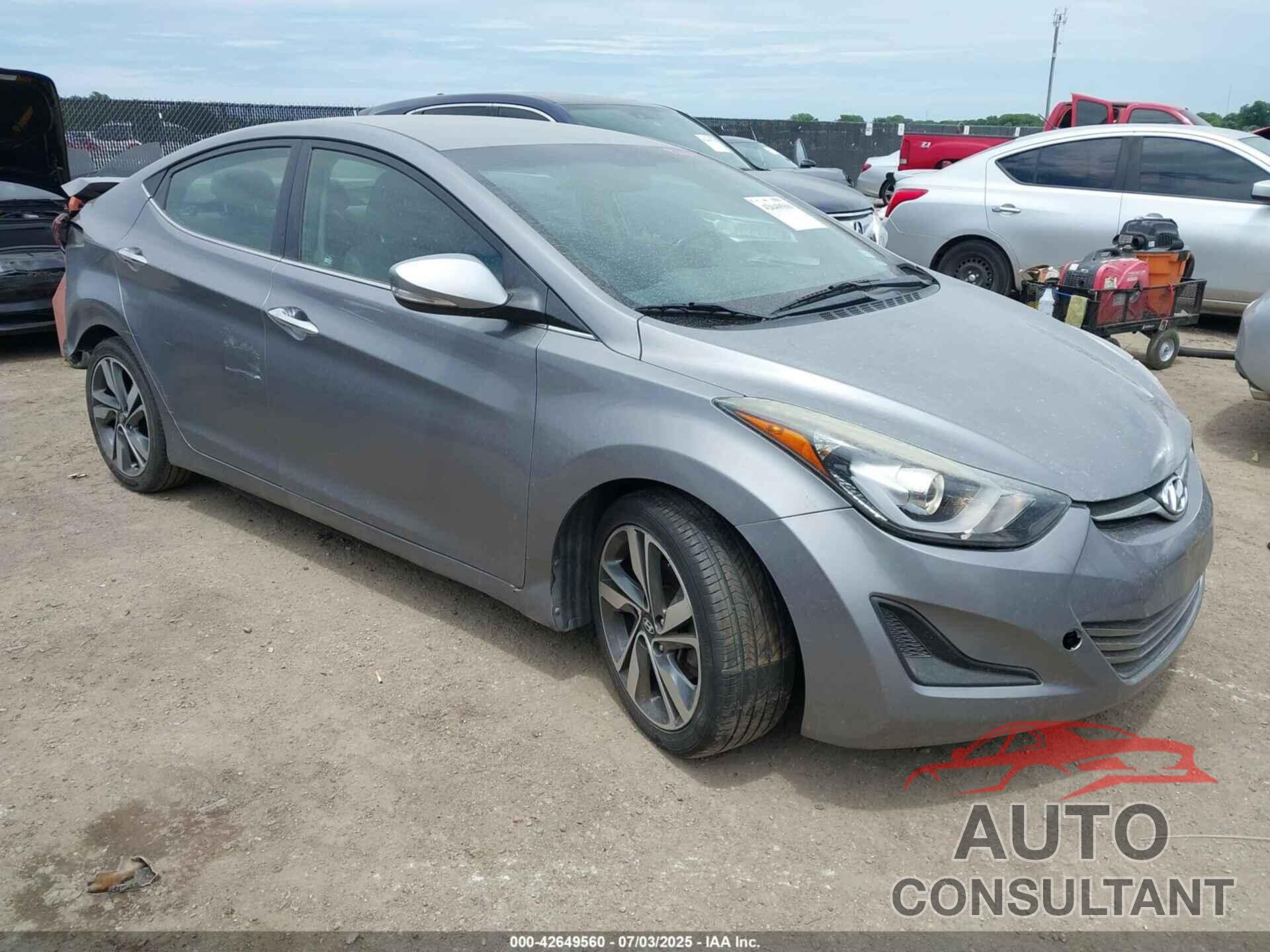 HYUNDAI ELANTRA 2015 - KMHDH4AE3FU456101