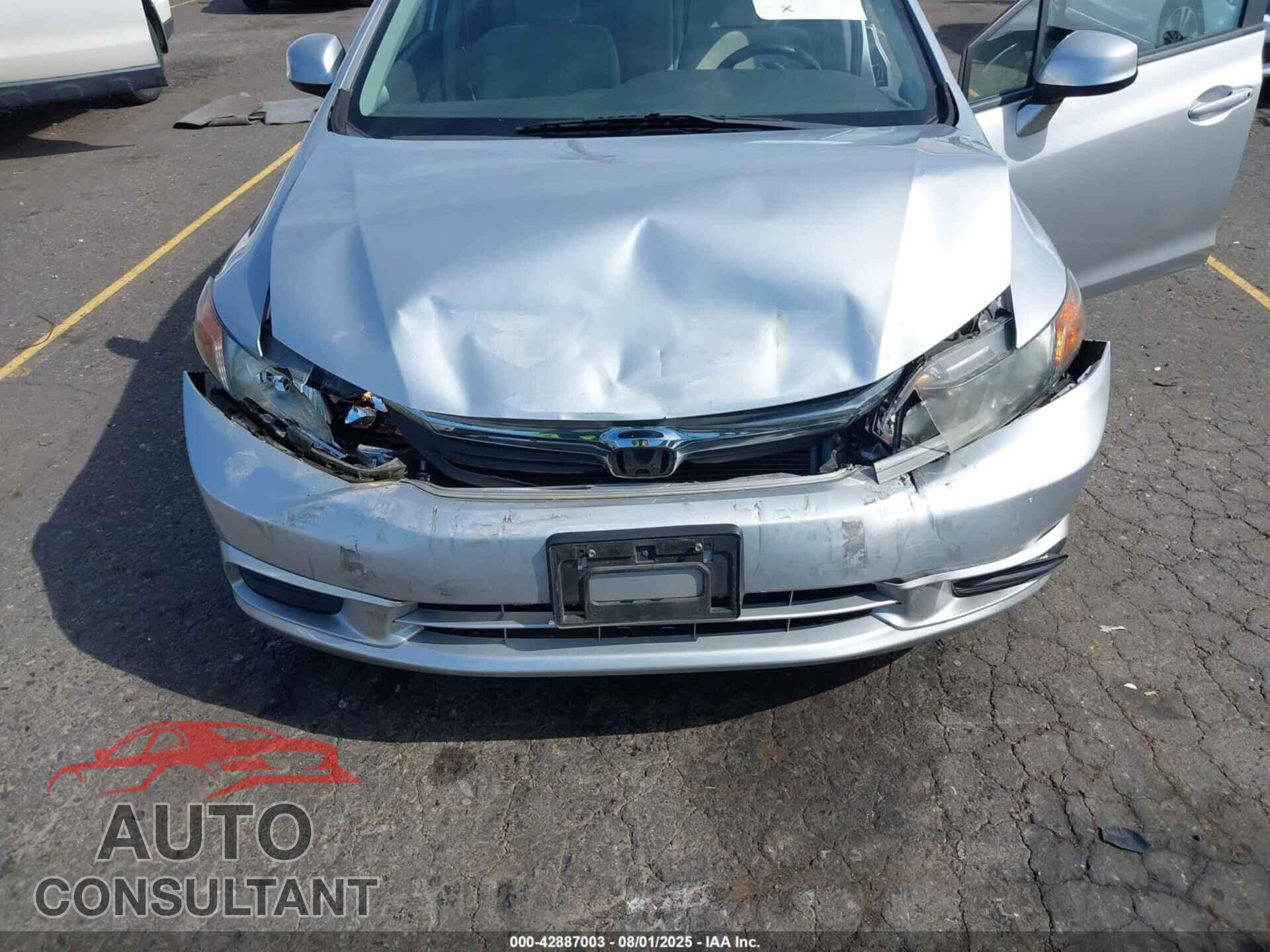 HONDA CIVIC 2012 - 19XFB2F82CE366986