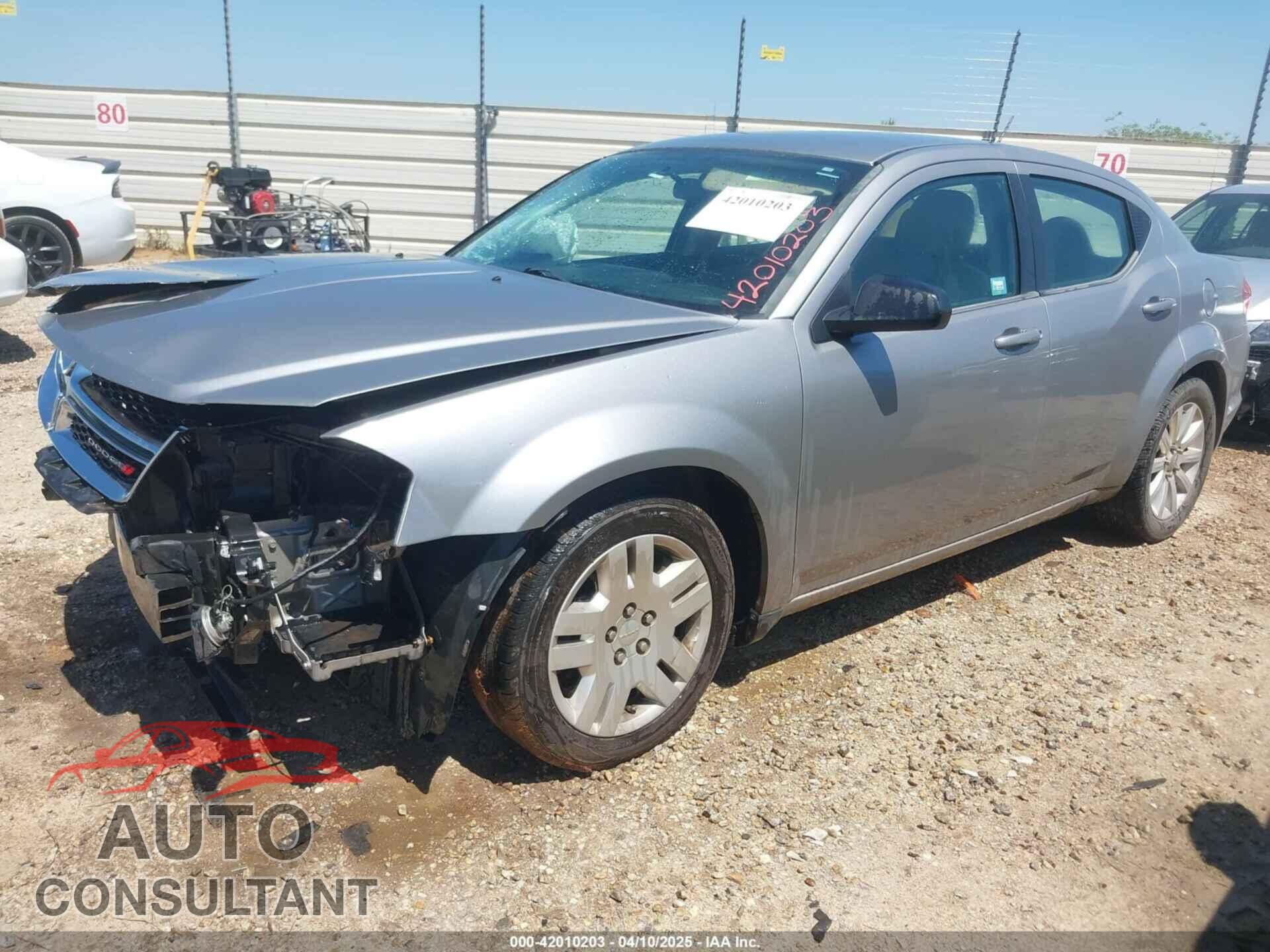 DODGE AVENGER 2013 - 1C3CDZAB8DN591827