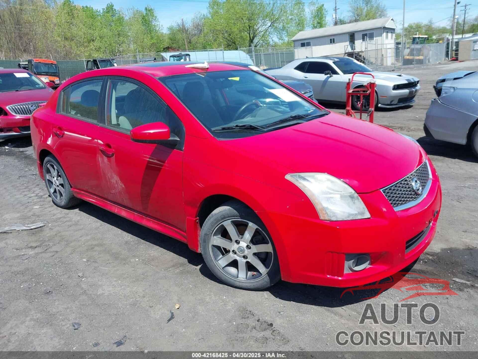 NISSAN SENTRA 2012 - 3N1AB6AP2CL677719