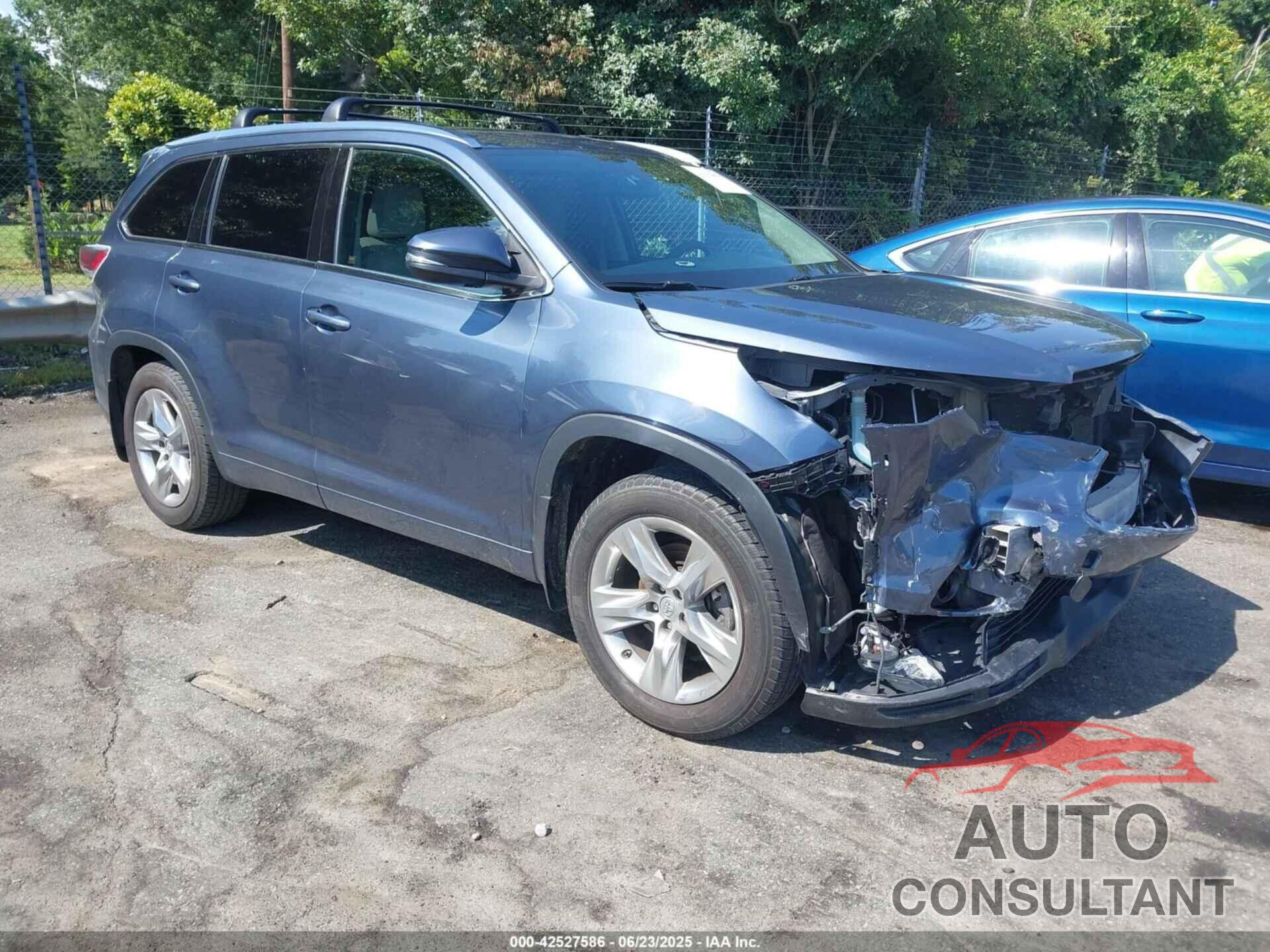TOYOTA HIGHLANDER 2014 - 5TDDKRFH0ES065660