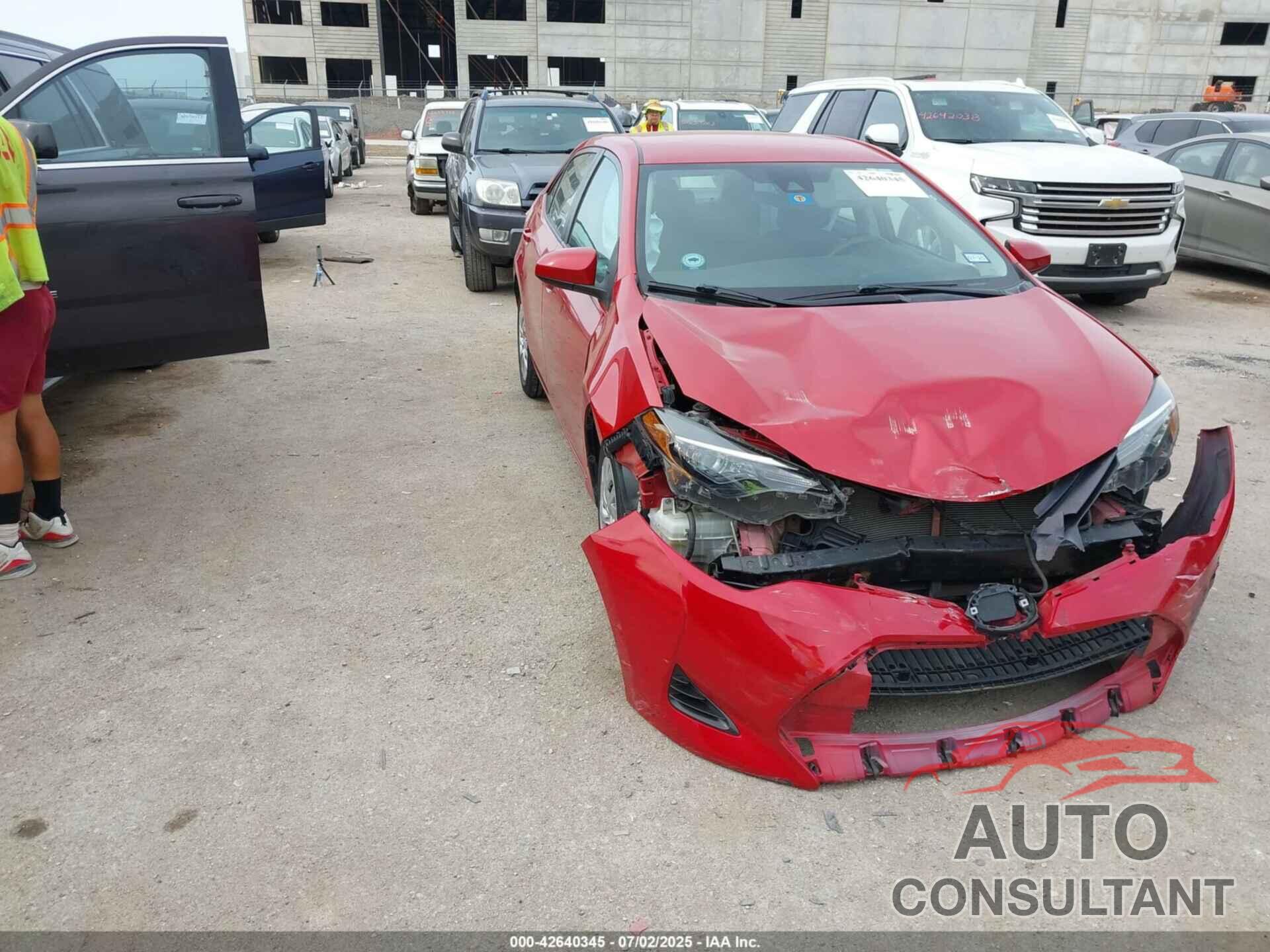 TOYOTA COROLLA 2019 - 5YFBURHE1KP885836