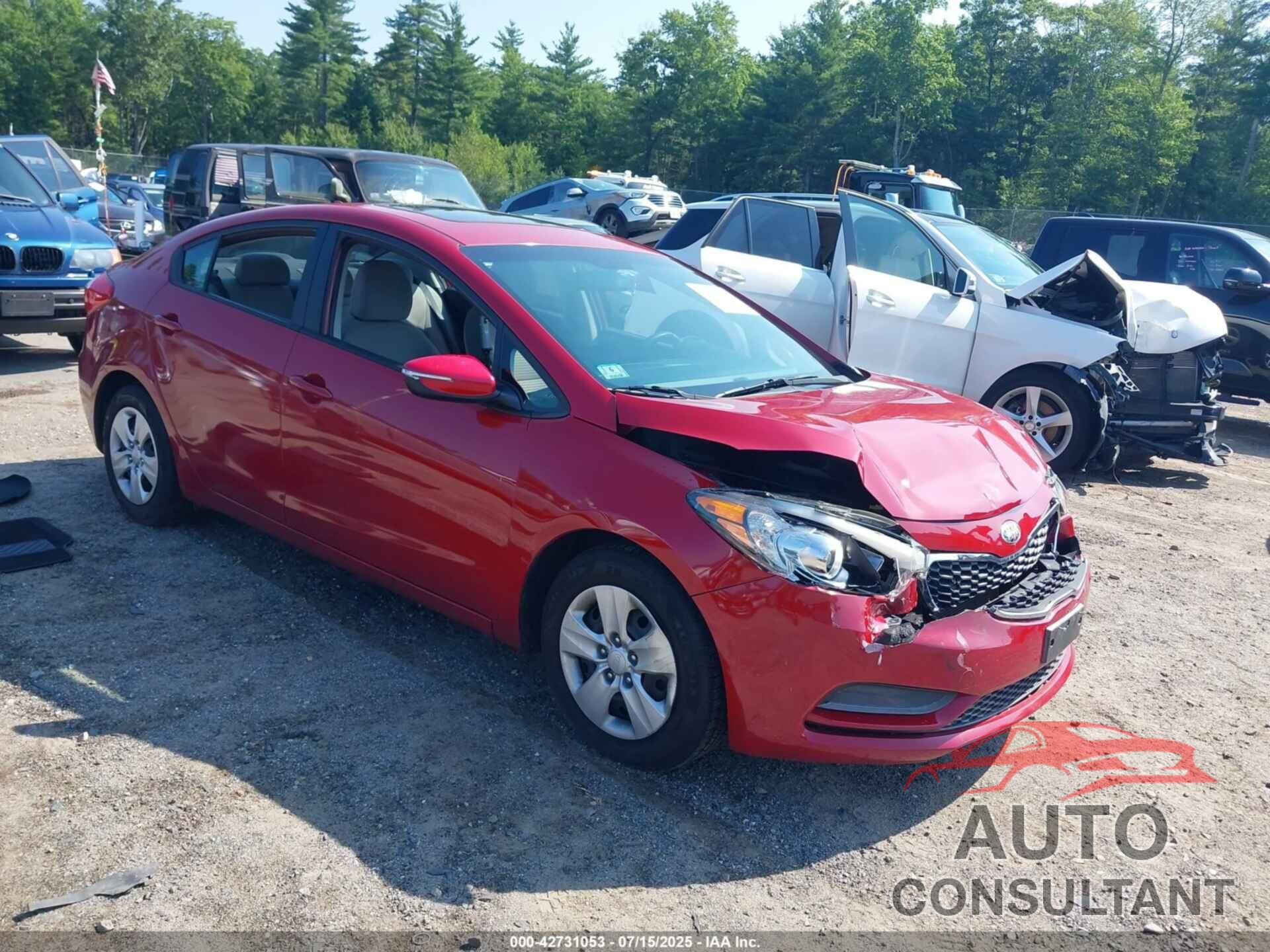 KIA FORTE 2015 - KNAFX4A62F5426362