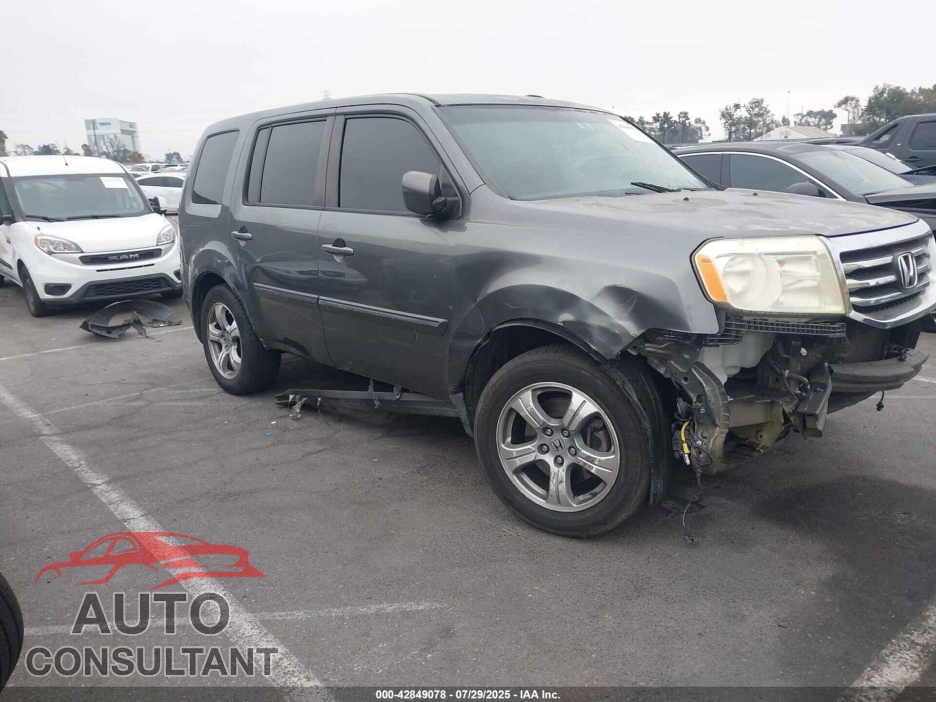 HONDA PILOT 2012 - 5FNYF3H74CB025705